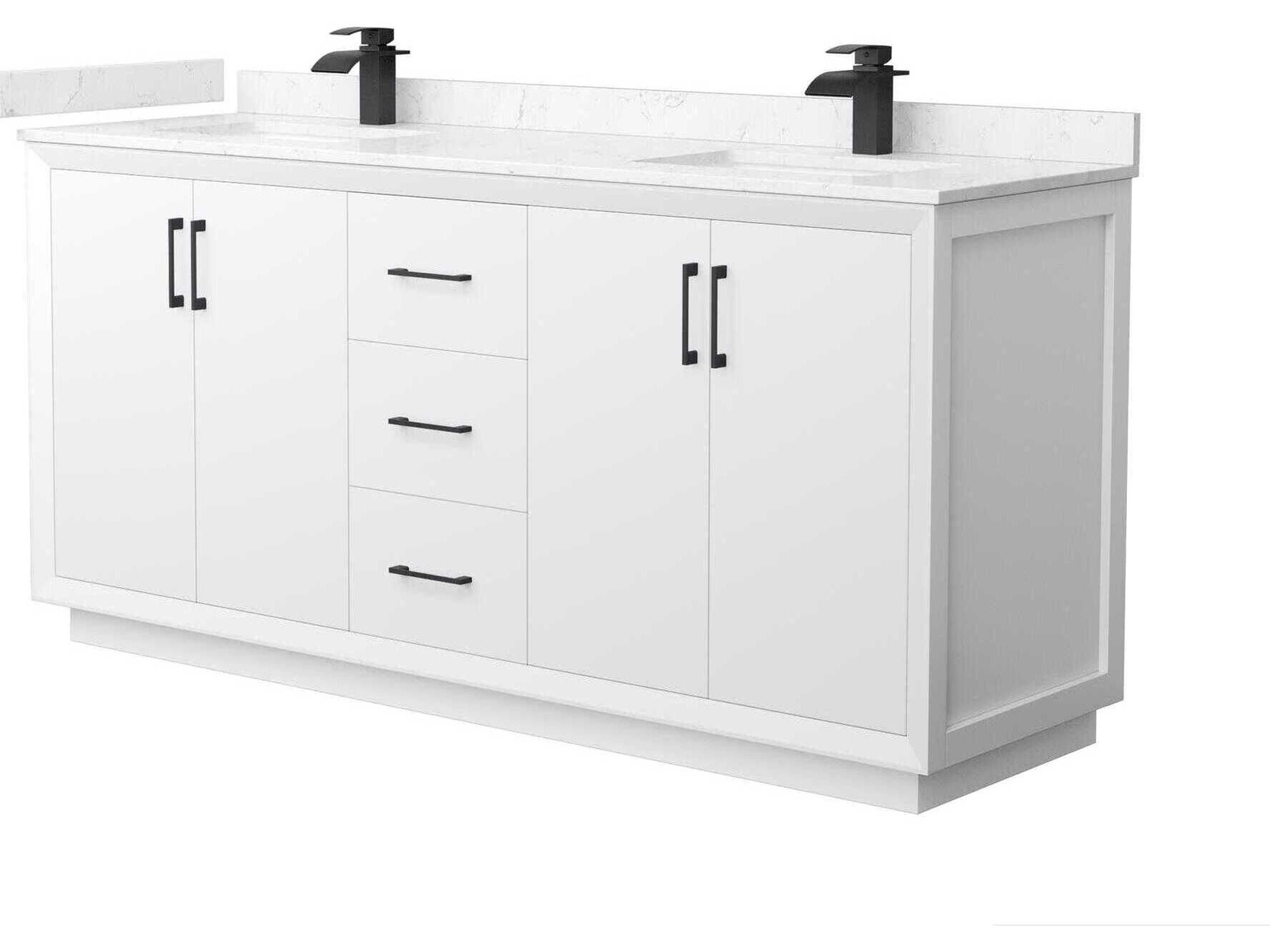 Strada 72" White Vanity