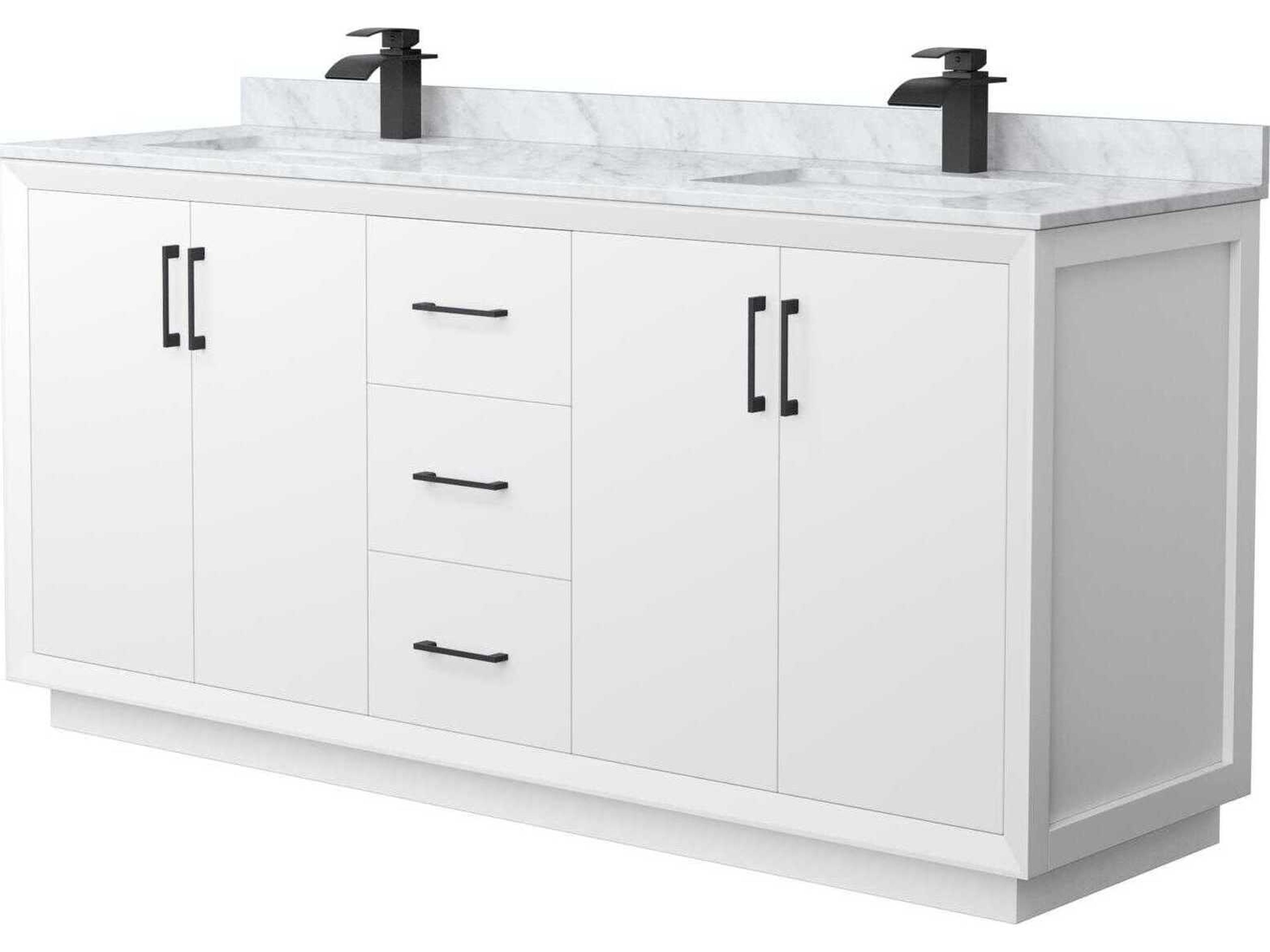 Wyndham Collection Strada 72" White Vanity
