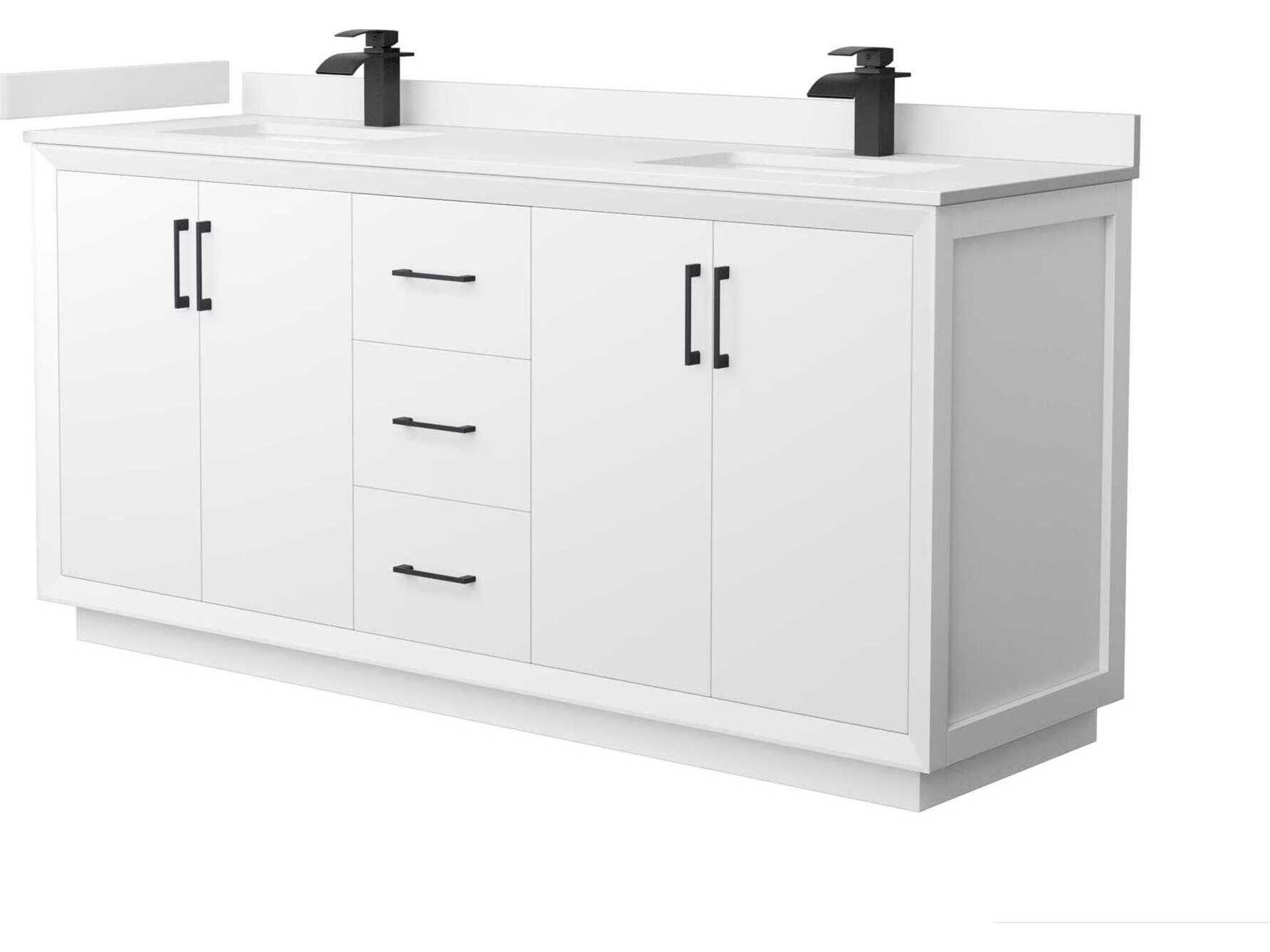 Wyndham Collection Strada 72" White Vanity