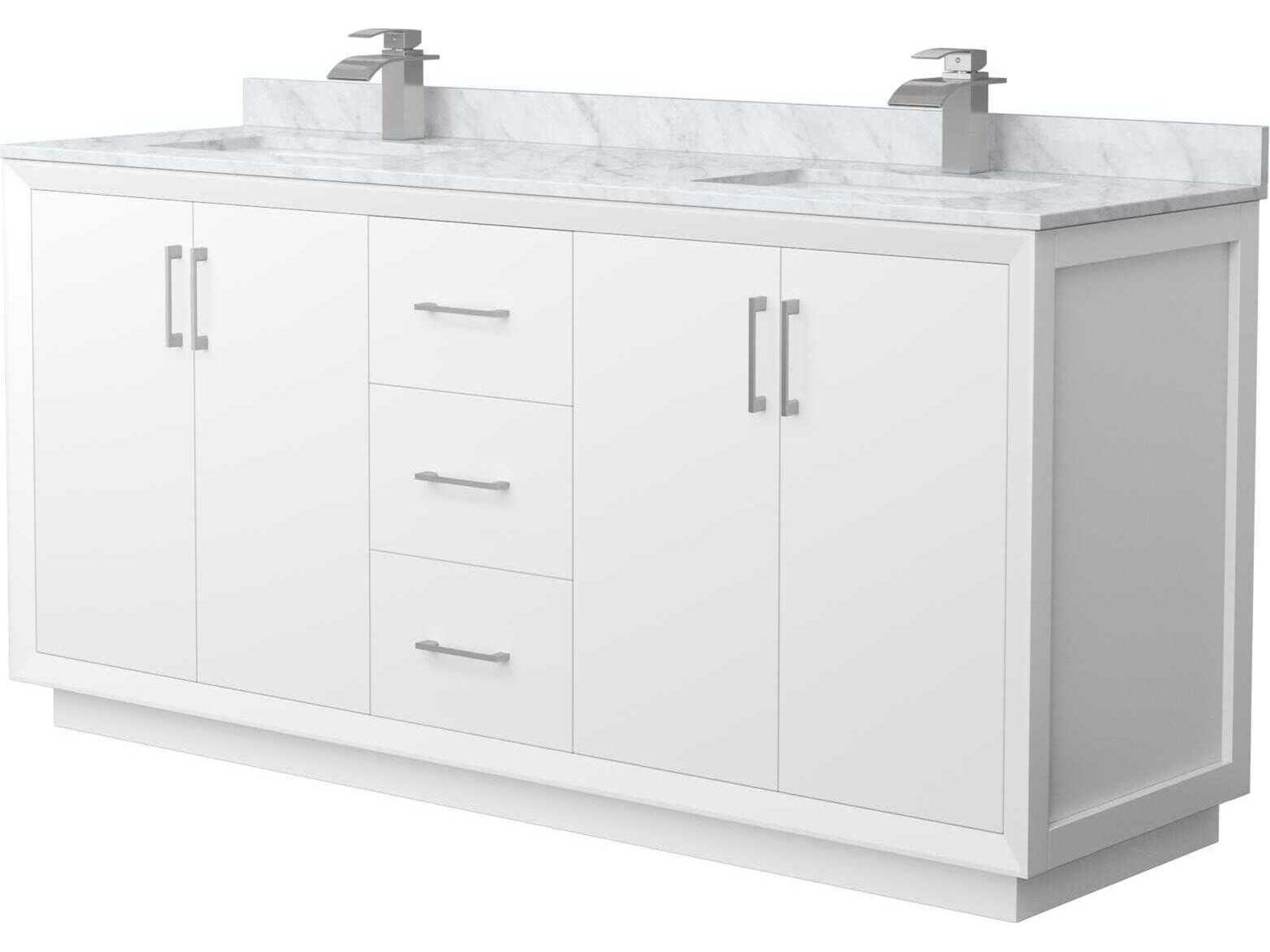 Wyndham Collection Strada 72" White Vanity