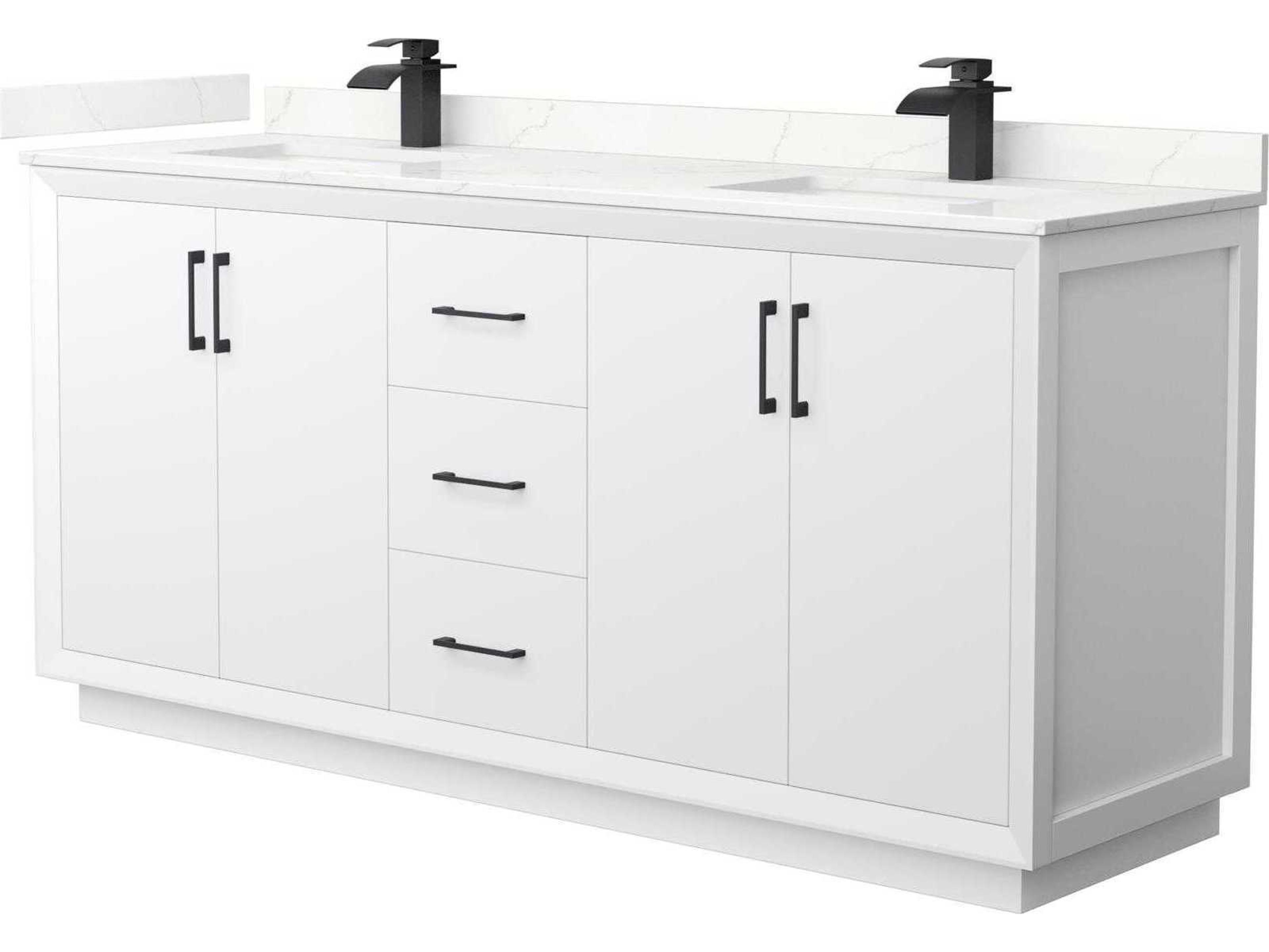 Wyndham Collection Strada 72" White Vanity