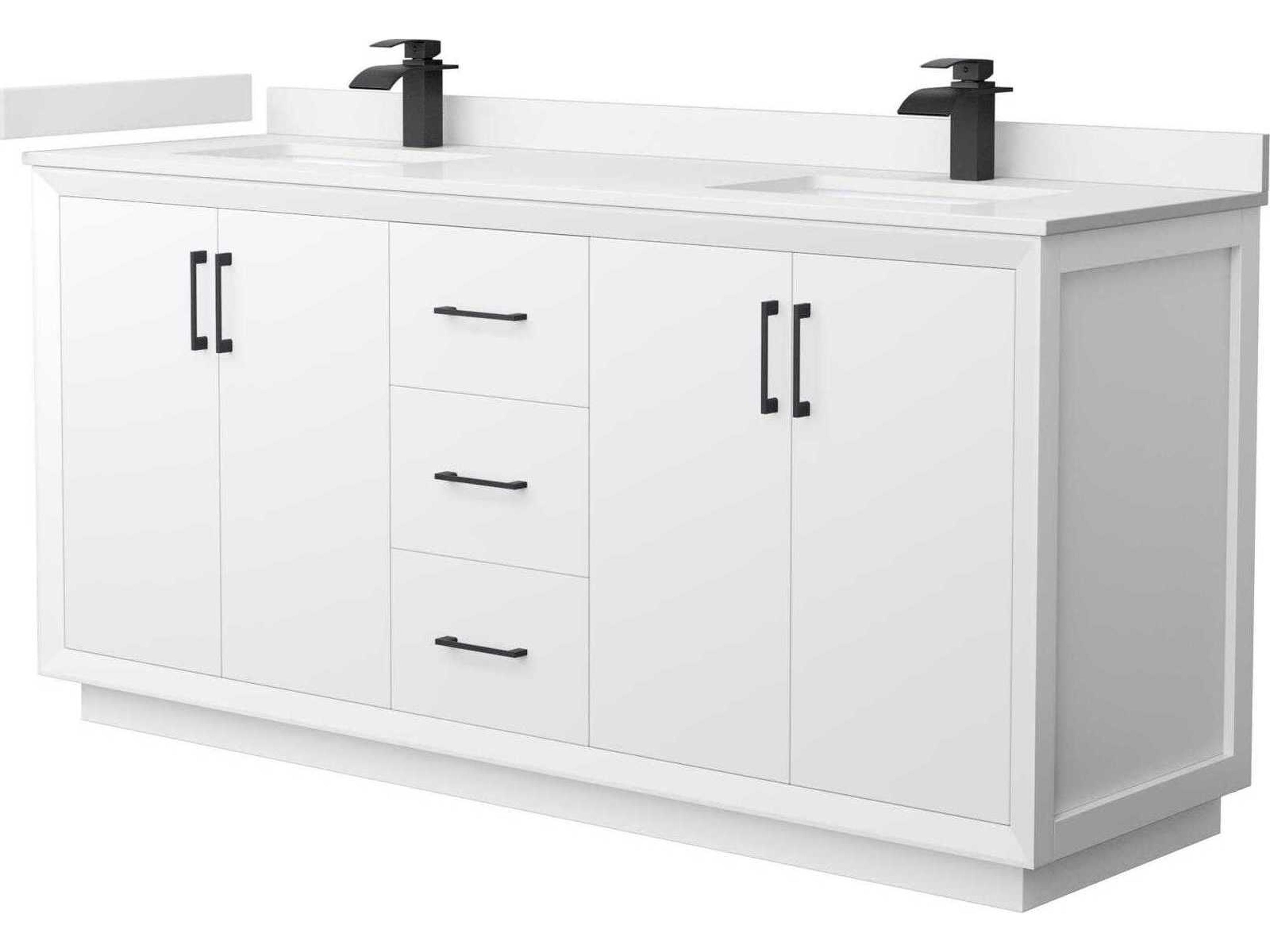 Wyndham Collection Strada 72" White Vanity