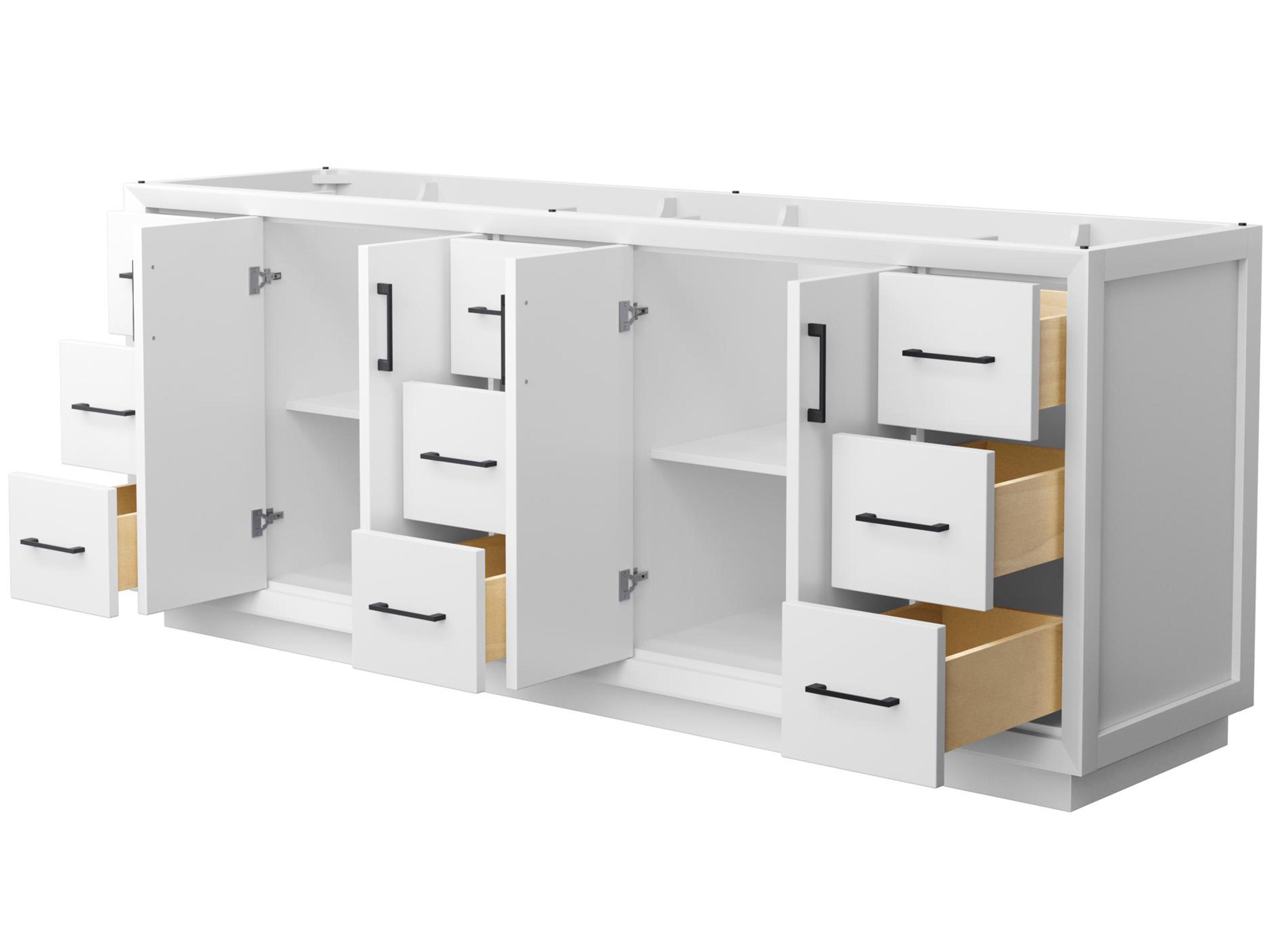 Wyndham Collection Strada 83" White Vanity