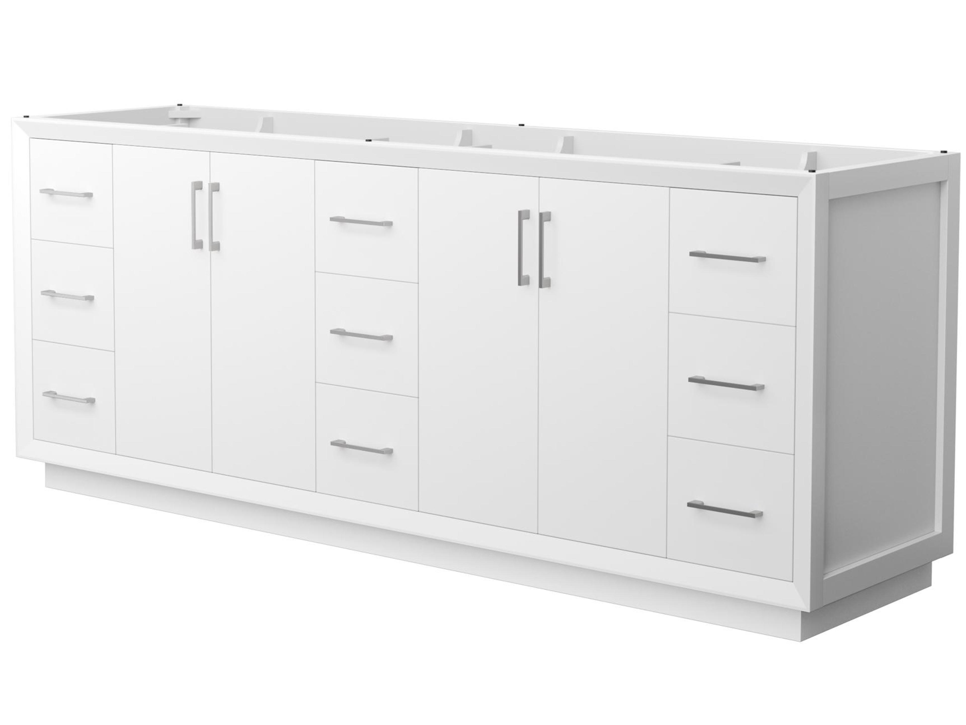 Wyndham Collection Strada 83" White Vanity