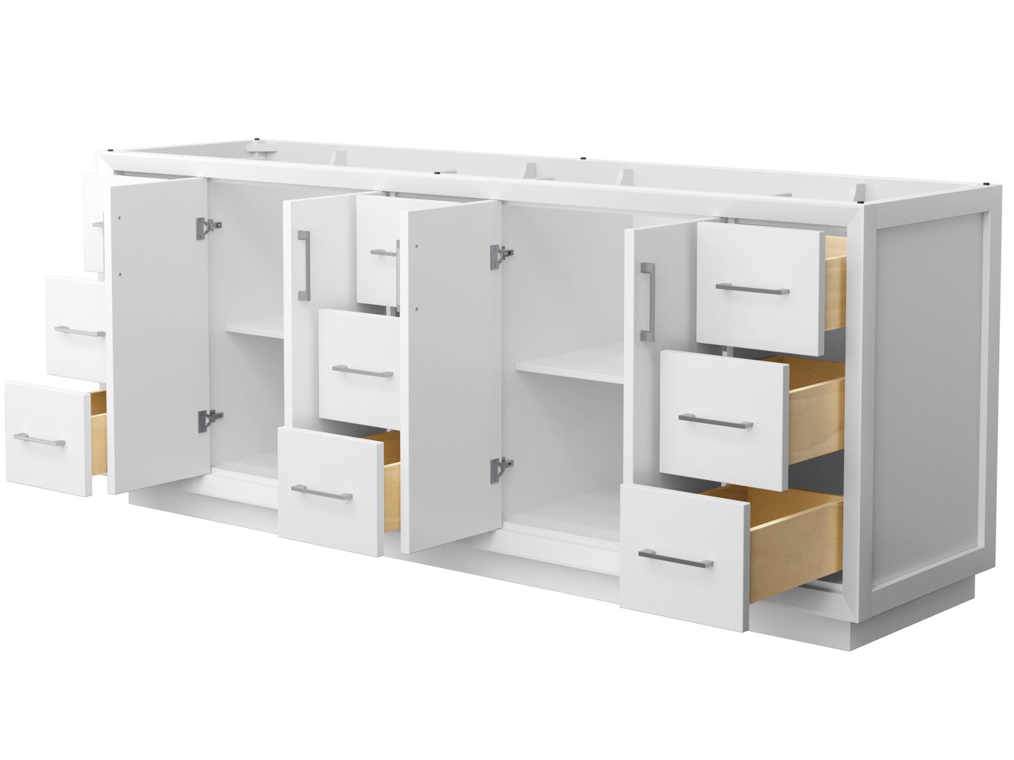 Wyndham Collection Strada 83" White Vanity