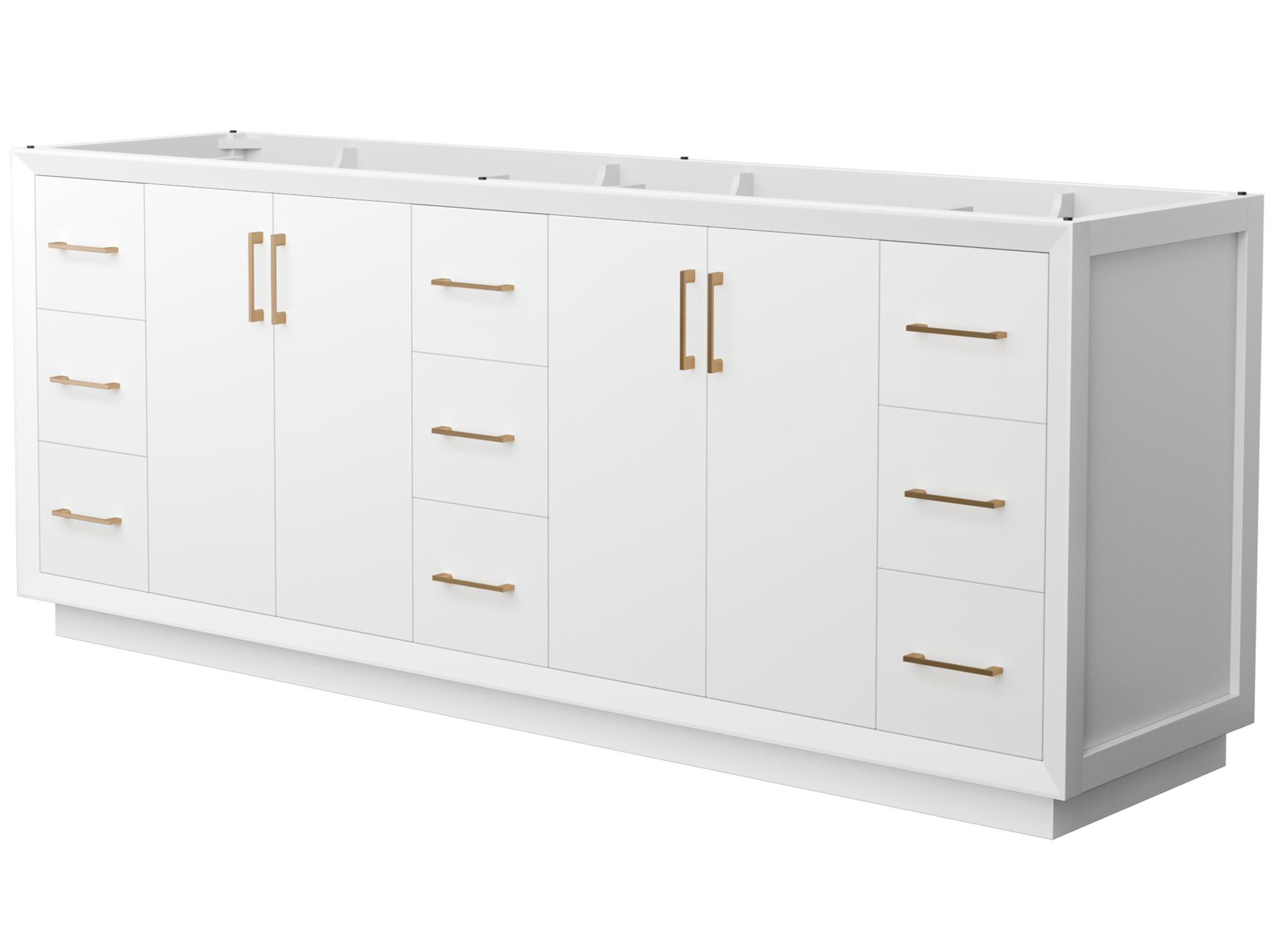 Wyndham Collection Strada 83" White Vanity