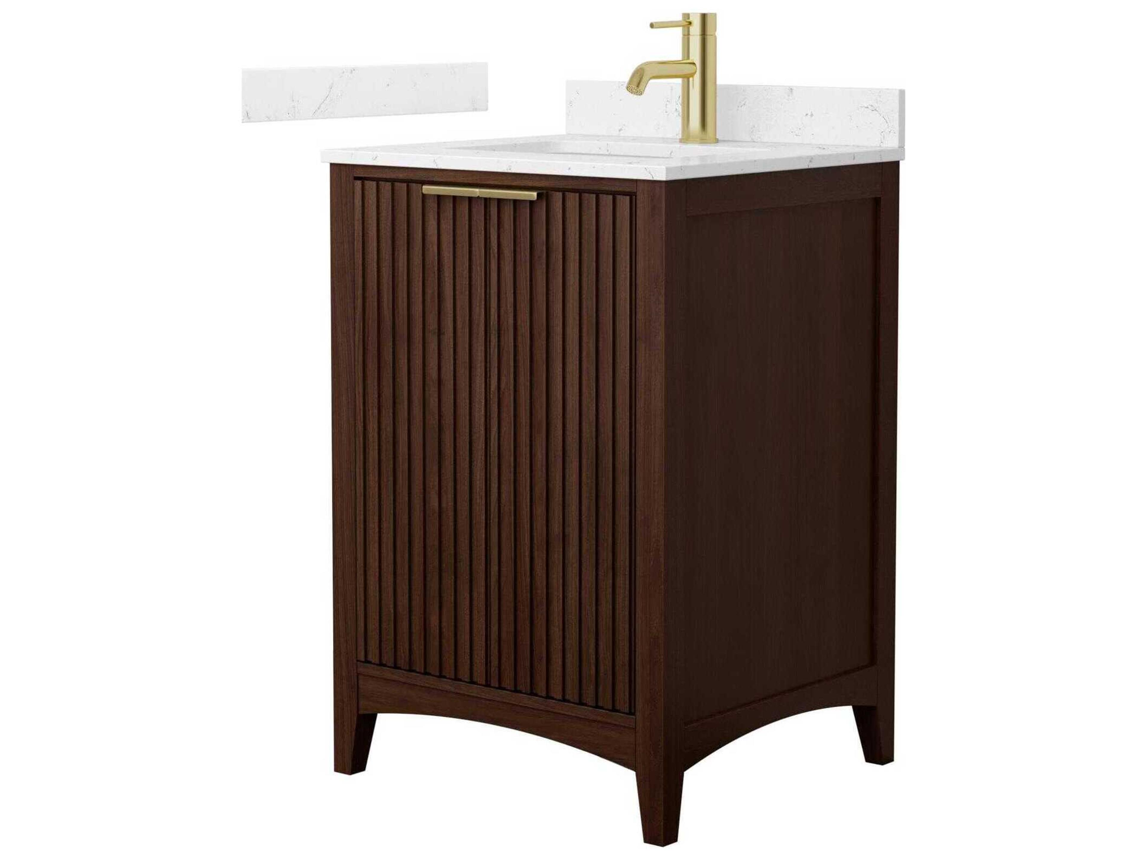 Wyndham Collection Palmilla 24" Dark Walnut Vanity
