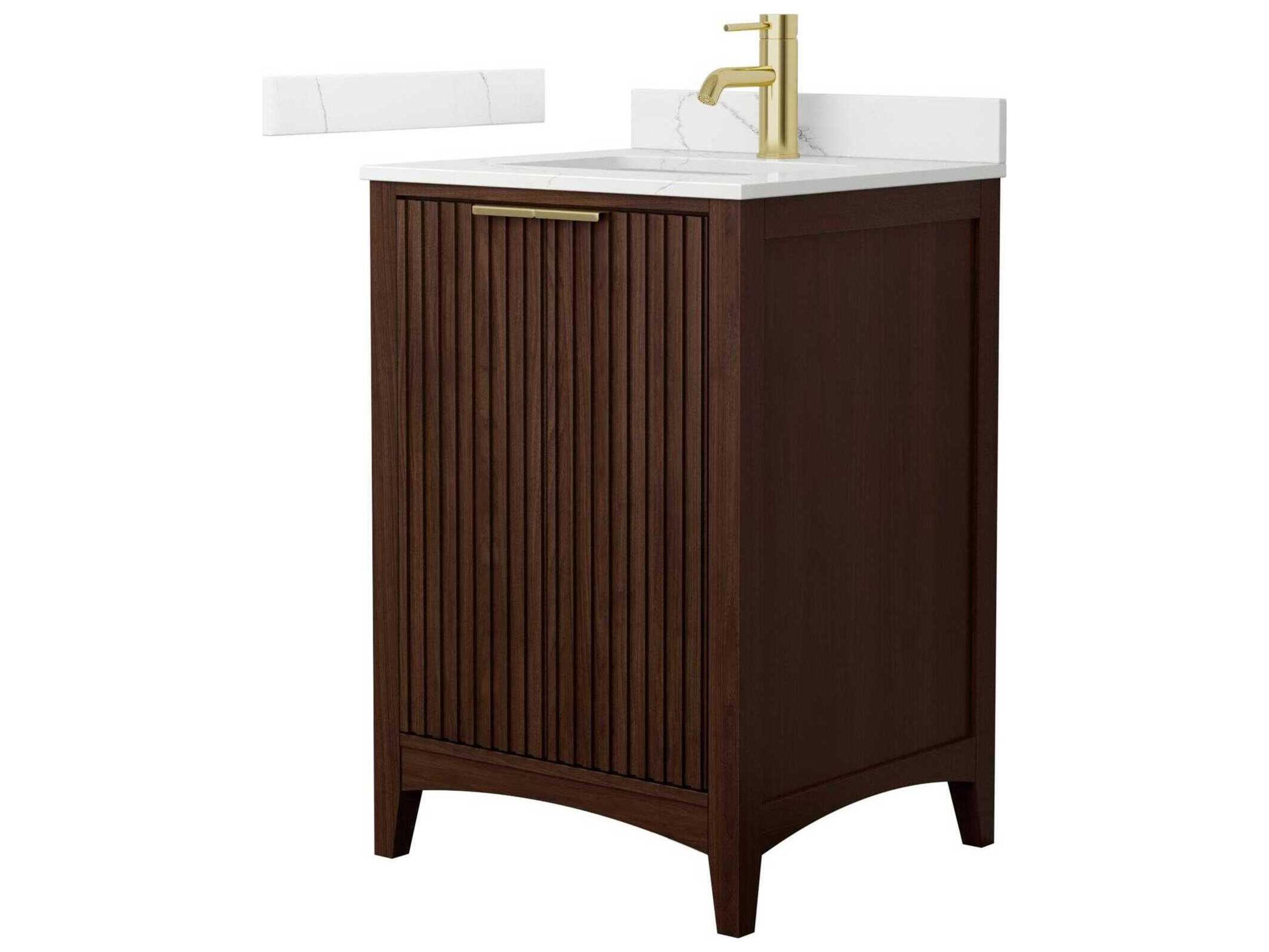 Wyndham Collection Palmilla 24" Dark Walnut Vanity