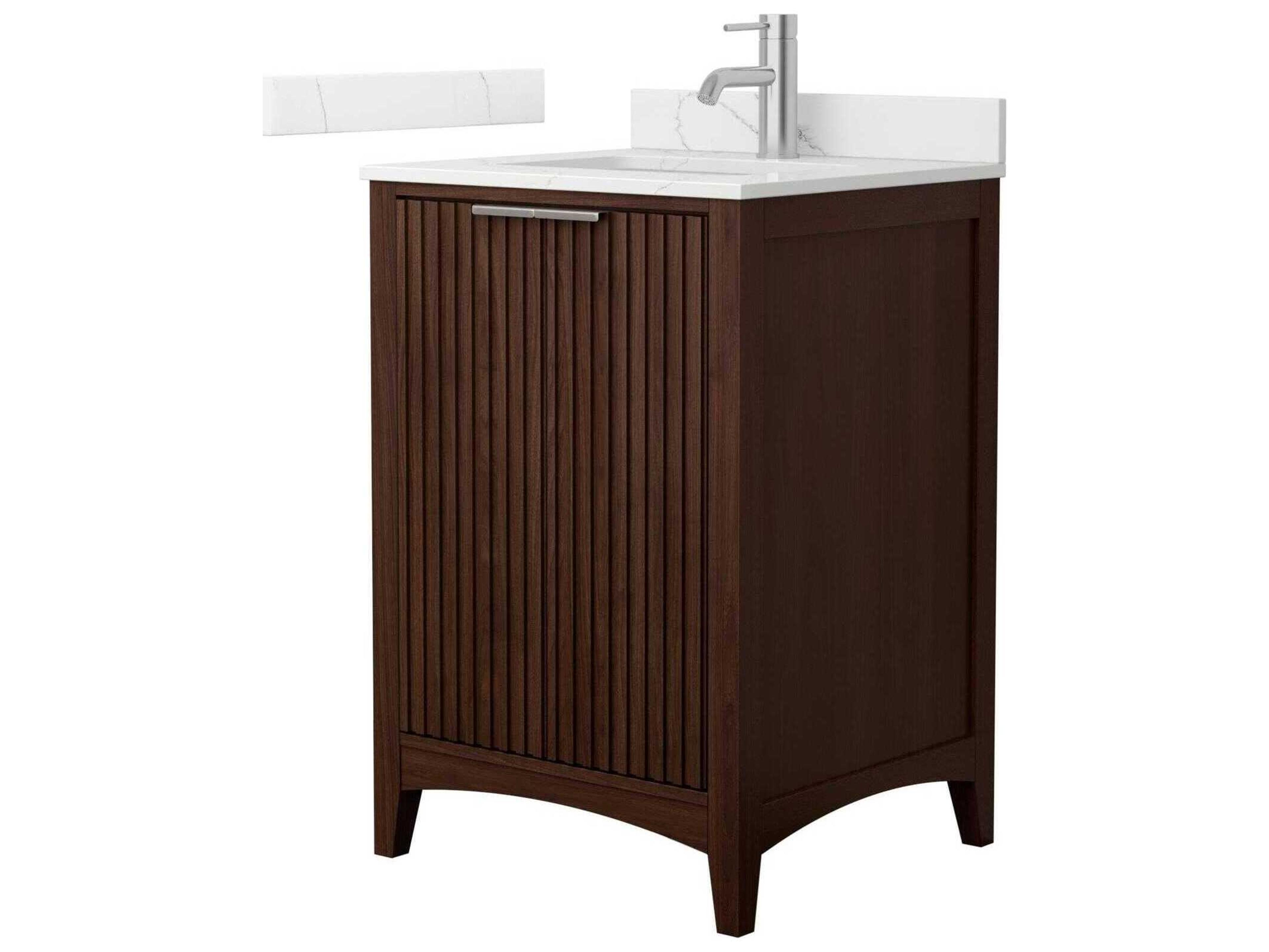 Wyndham Collection Palmilla 24" Dark Walnut Vanity