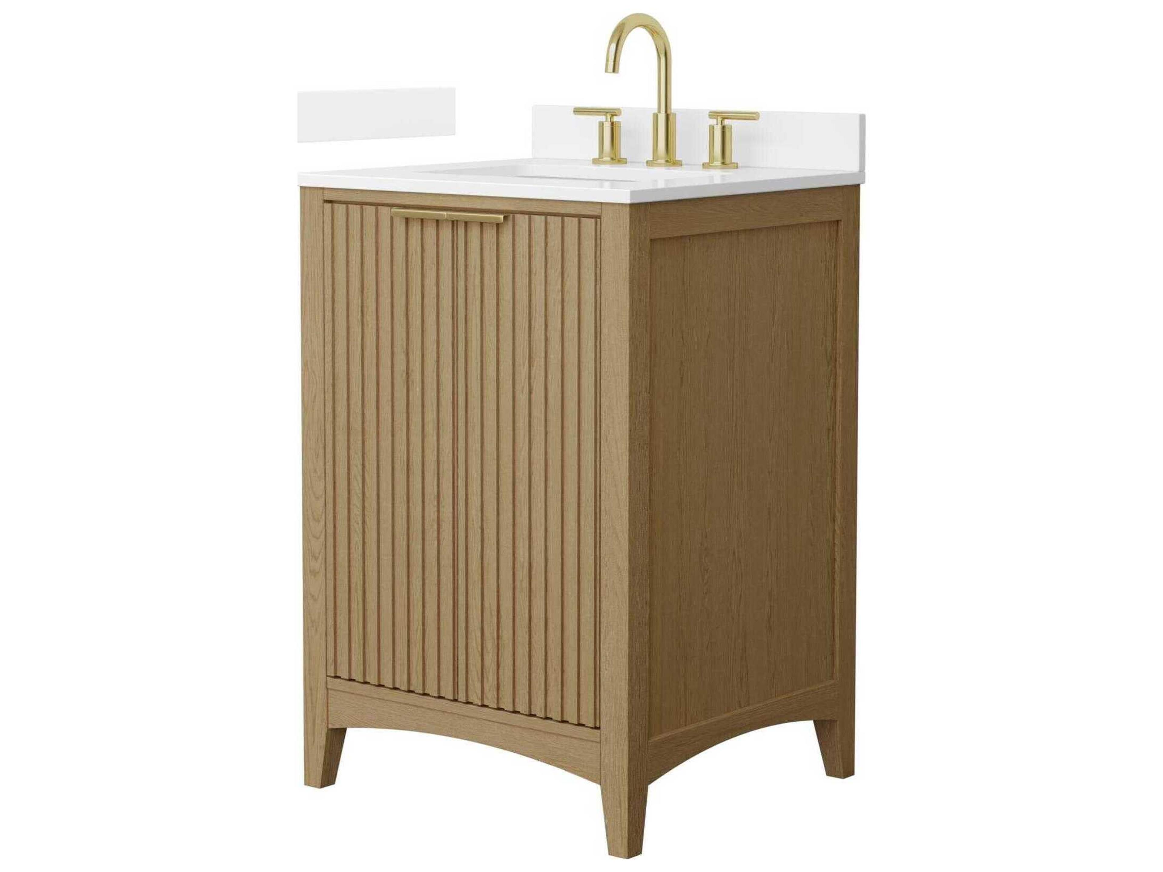 Wyndham Collection Palmilla 24" Natural Oak Vanity