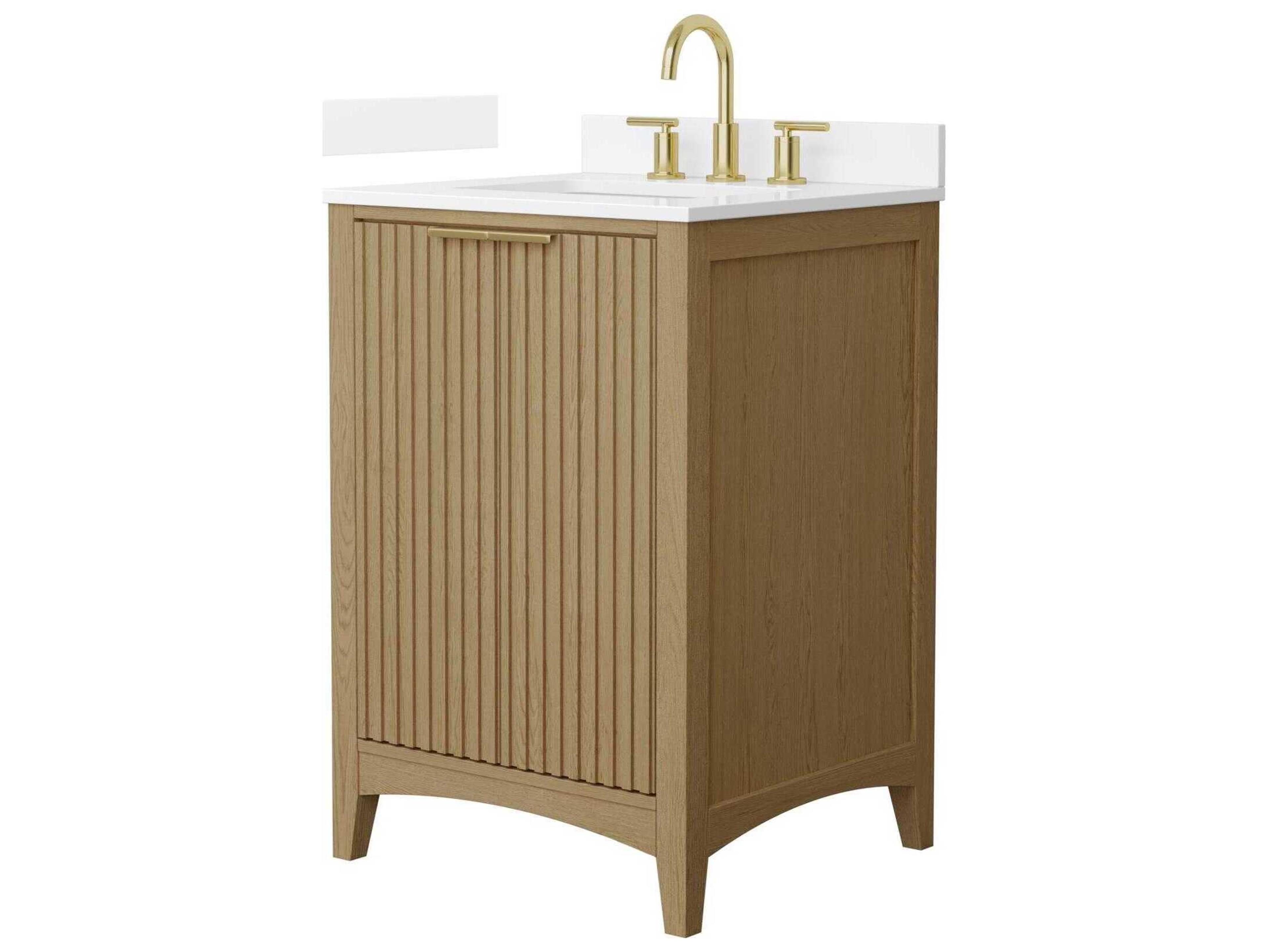 Wyndham Collection Palmilla 24" Natural Oak Vanity