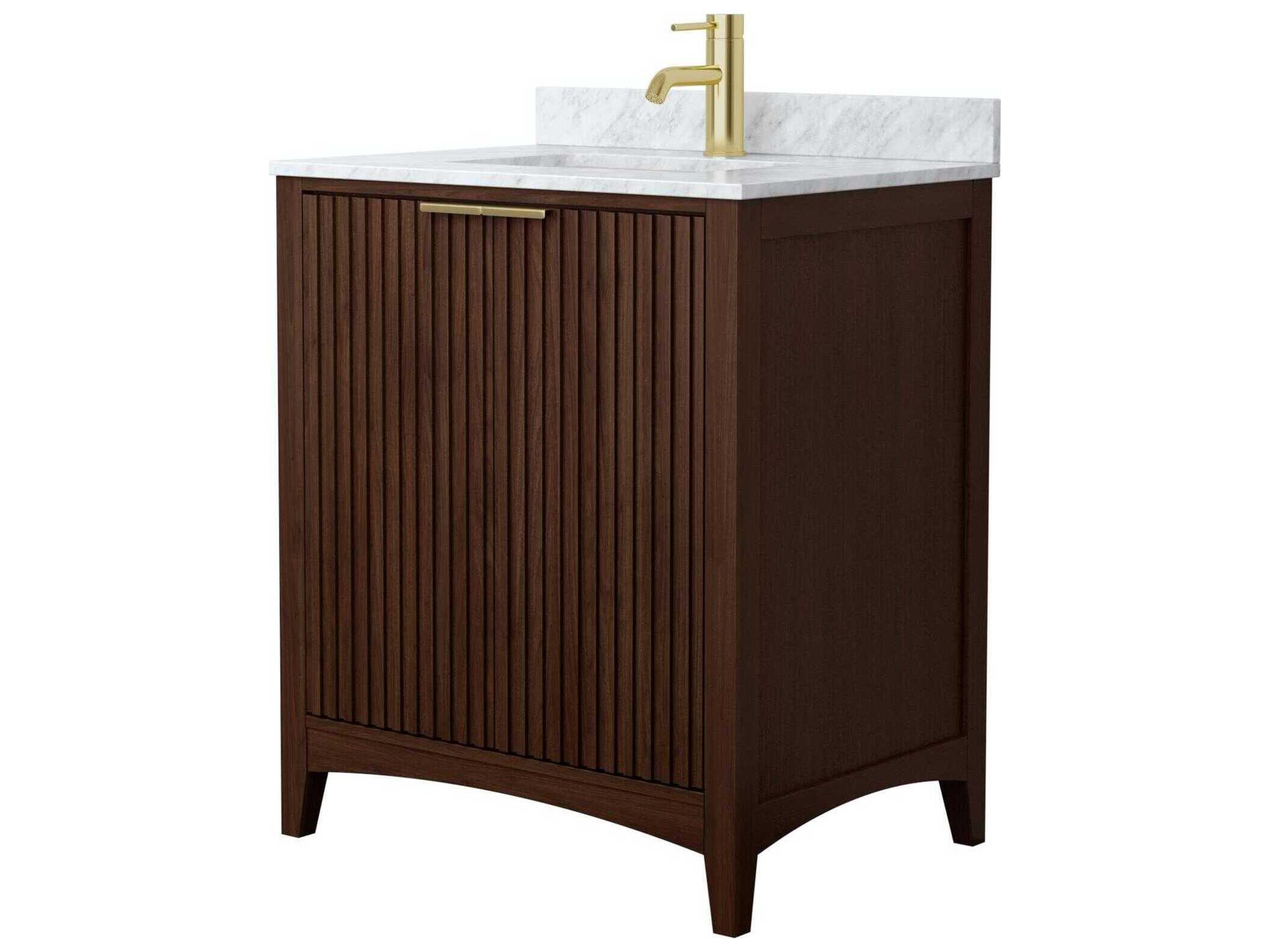 Wyndham Collection Palmilla 30" Dark Walnut Vanity