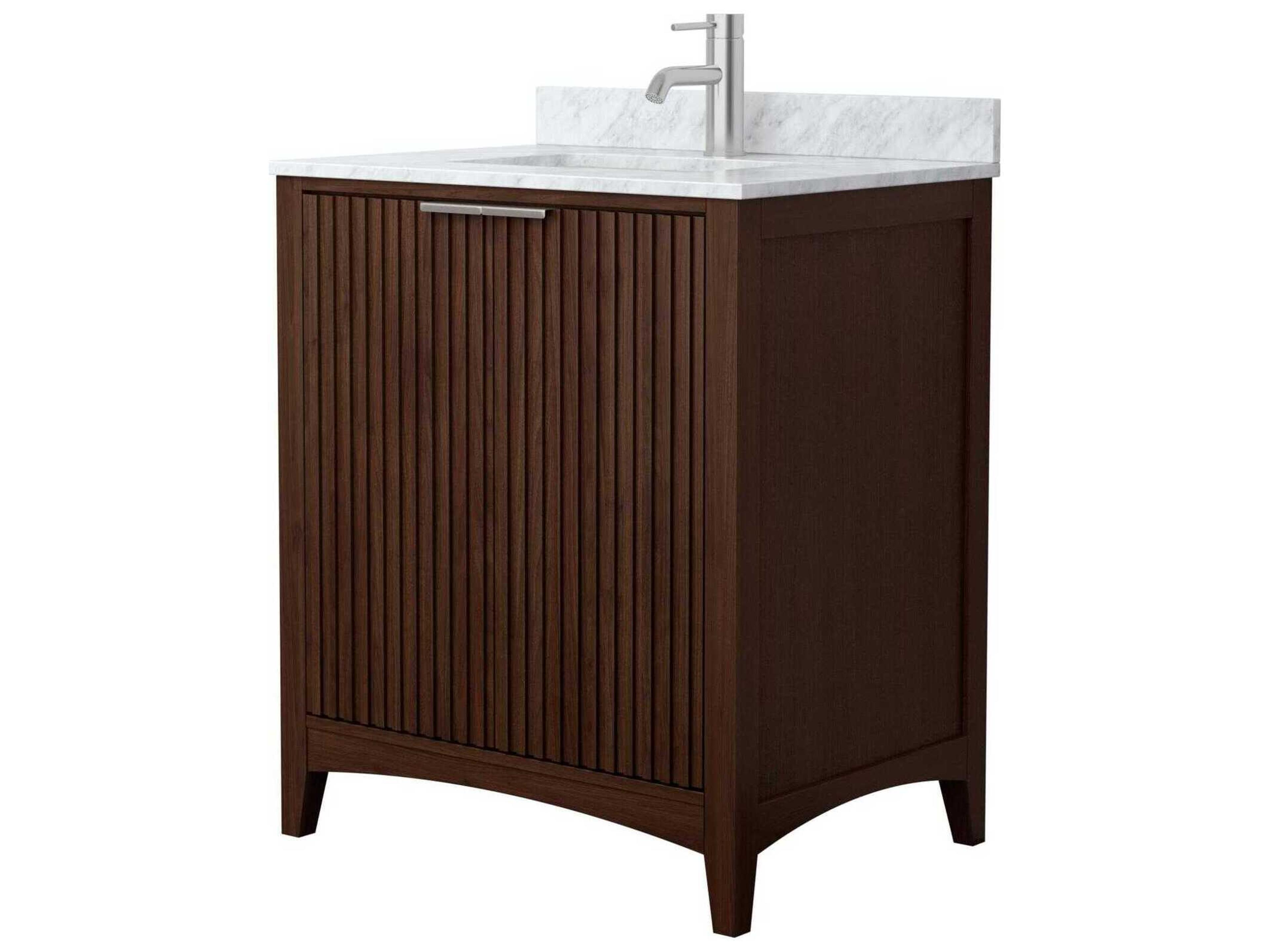 Wyndham Collection Palmilla 30" Dark Walnut Vanity