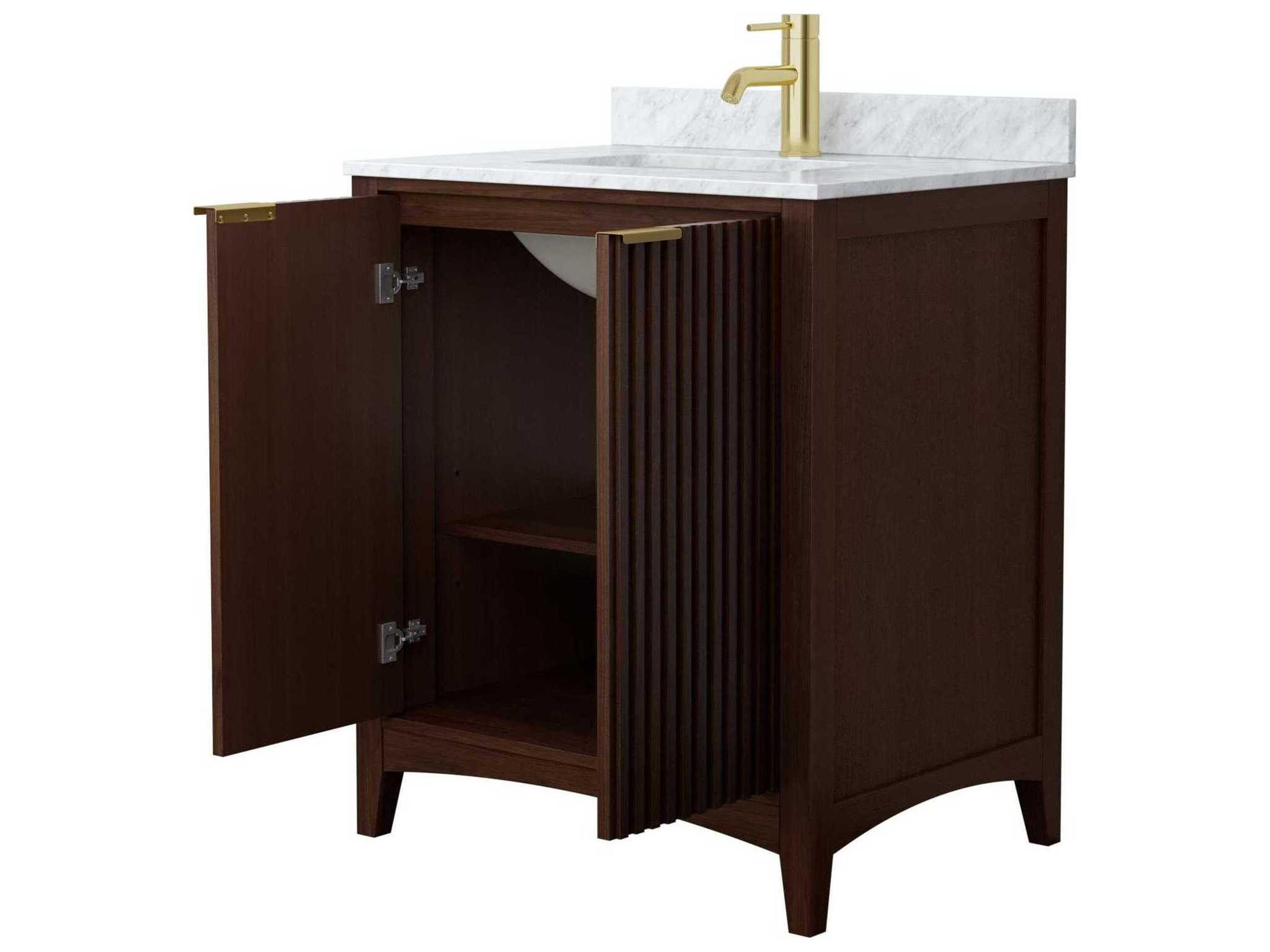 Wyndham Collection Palmilla 30" Dark Walnut Vanity