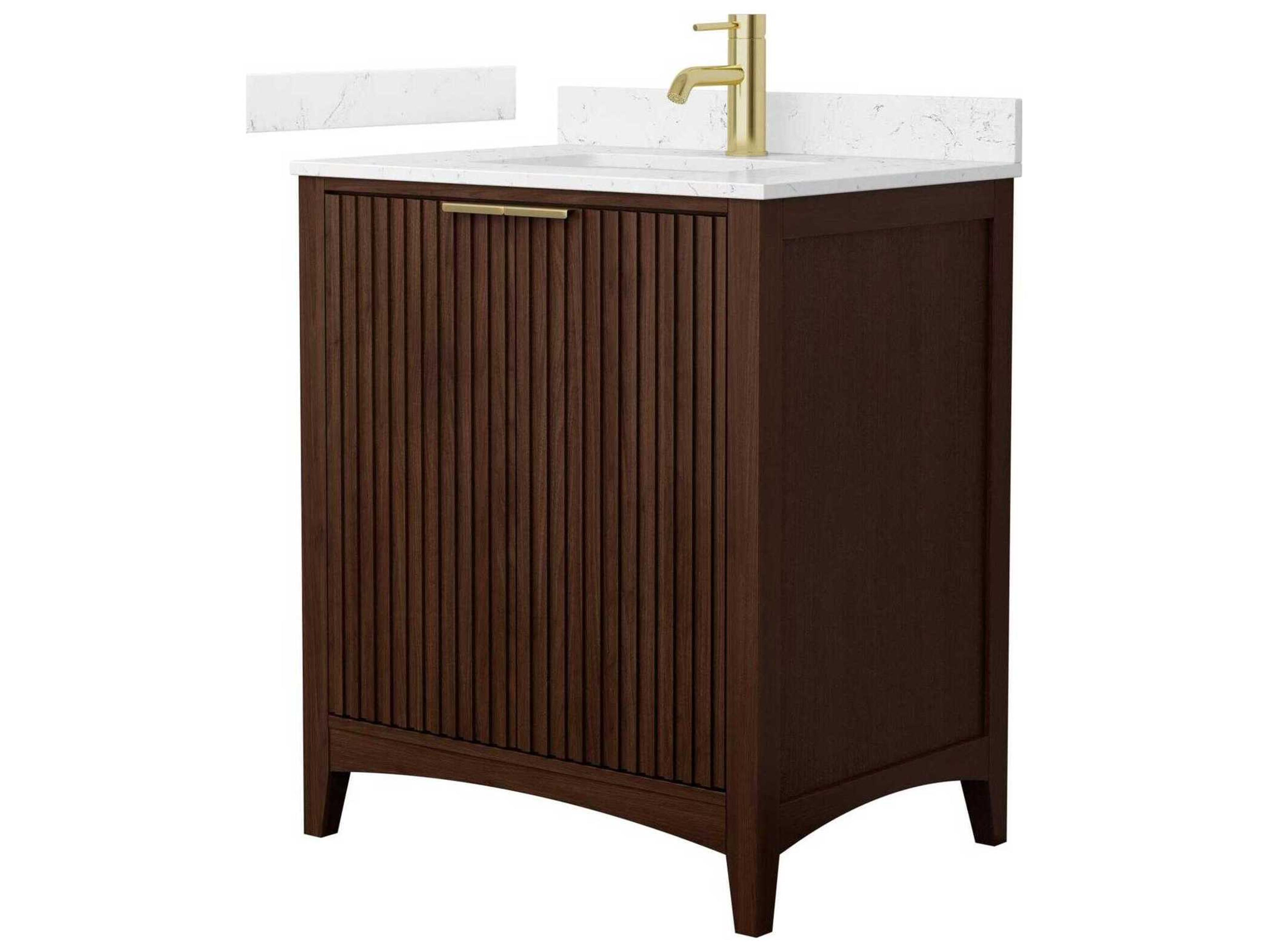Wyndham Collection Palmilla 30" Dark Walnut Vanity