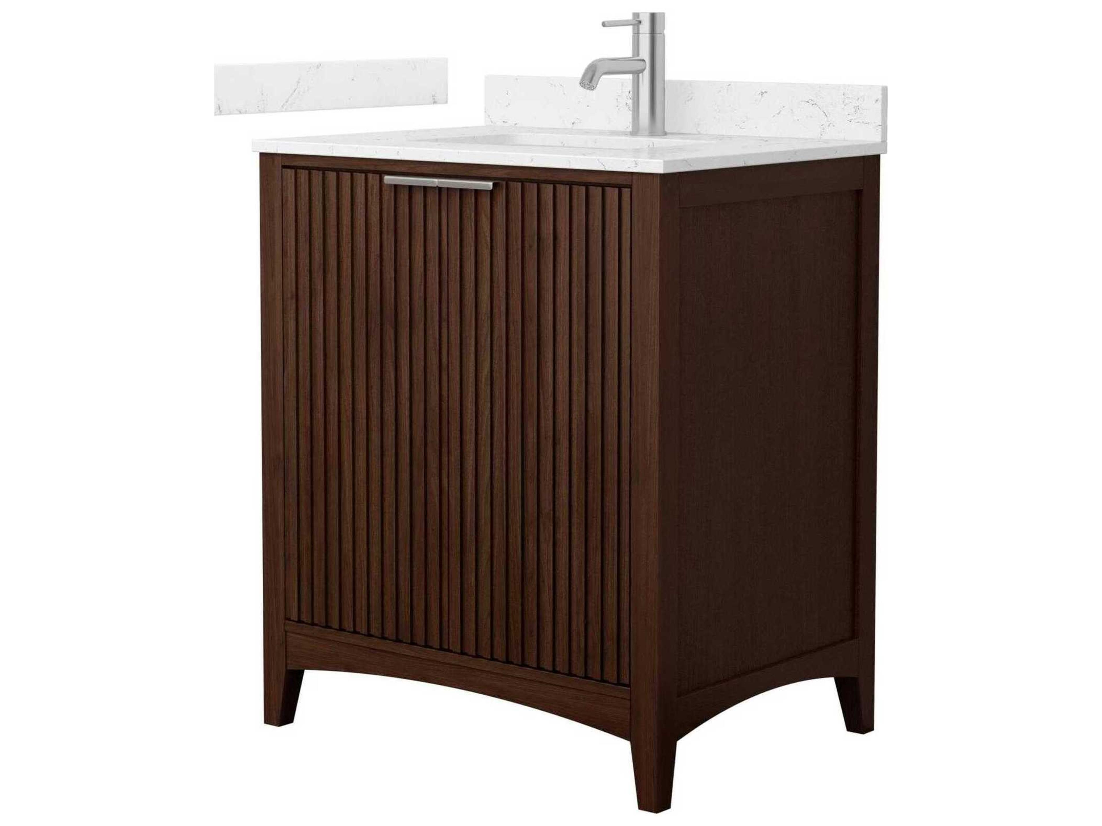 Wyndham Collection Palmilla 30" Dark Walnut Vanity