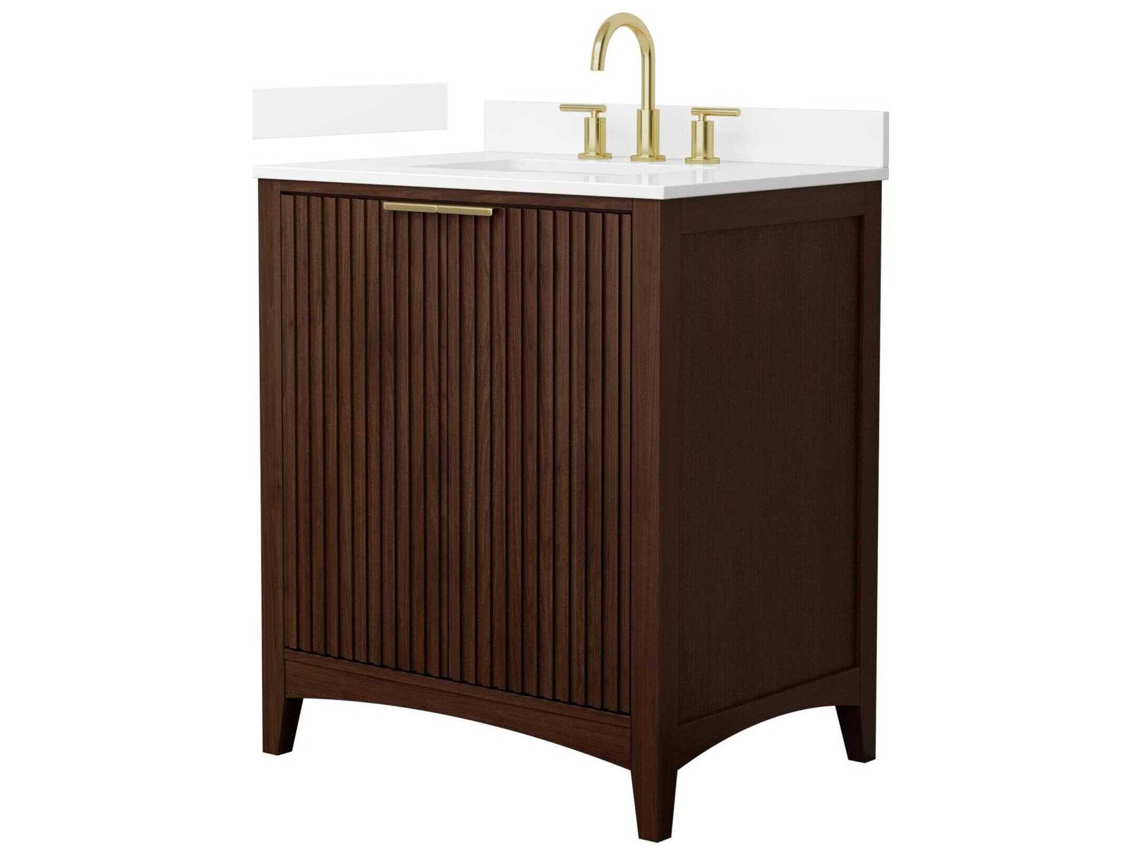 Wyndham Collection Palmilla 30" Dark Walnut Vanity