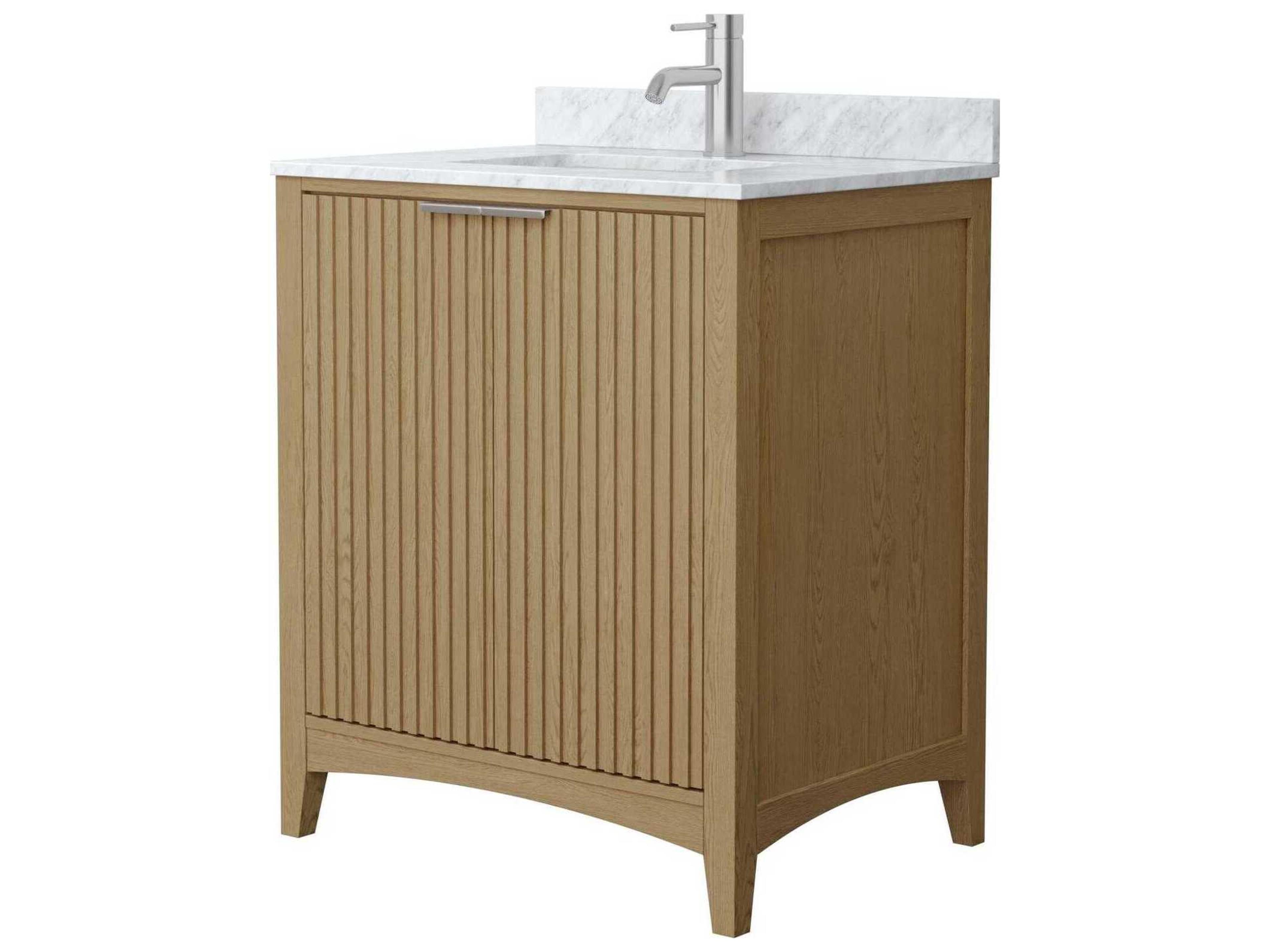 Wyndham Collection Palmilla 30" Natural Oak Vanity