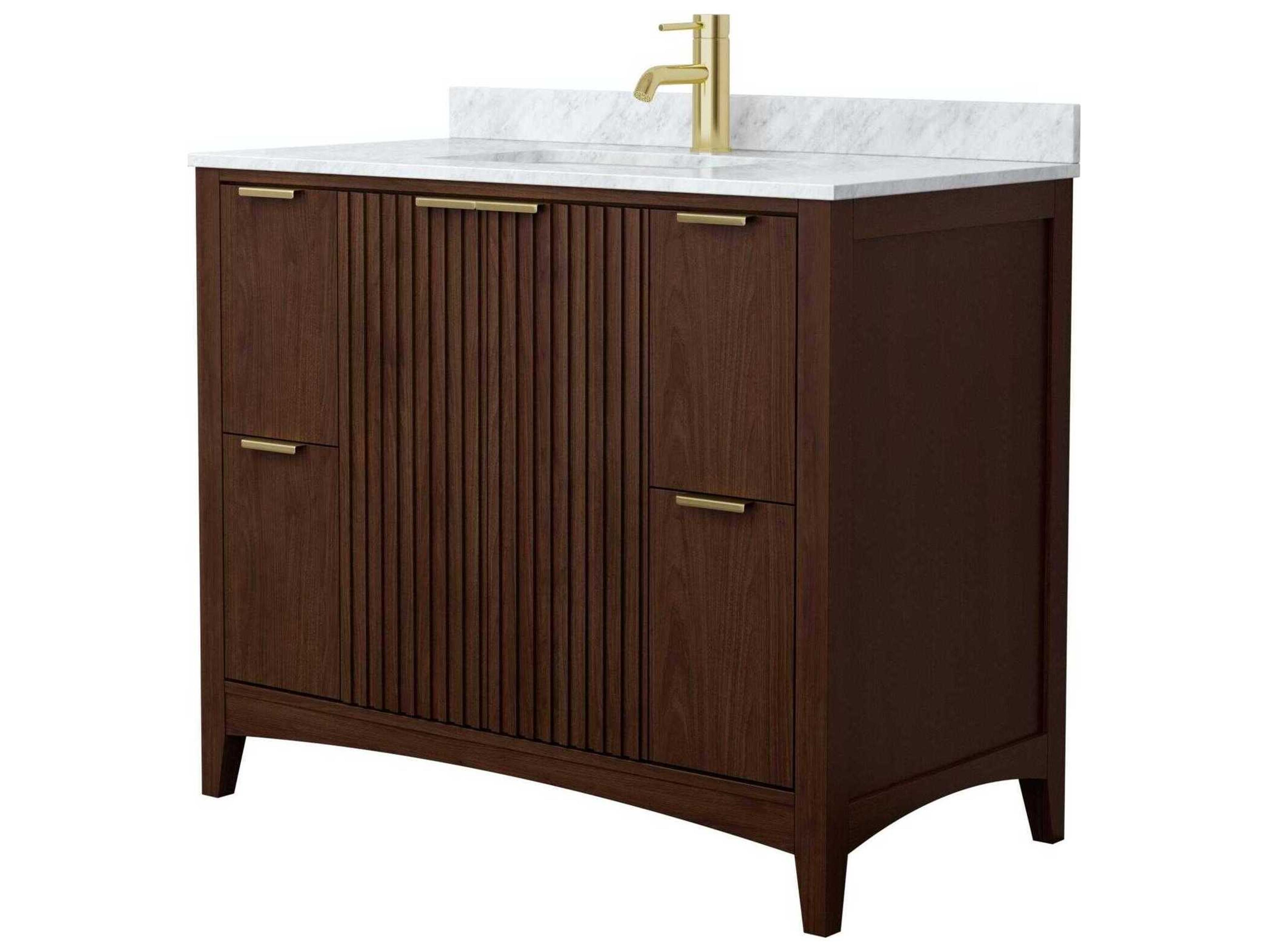 Wyndham Collection Palmilla 42" Dark Walnut Vanity