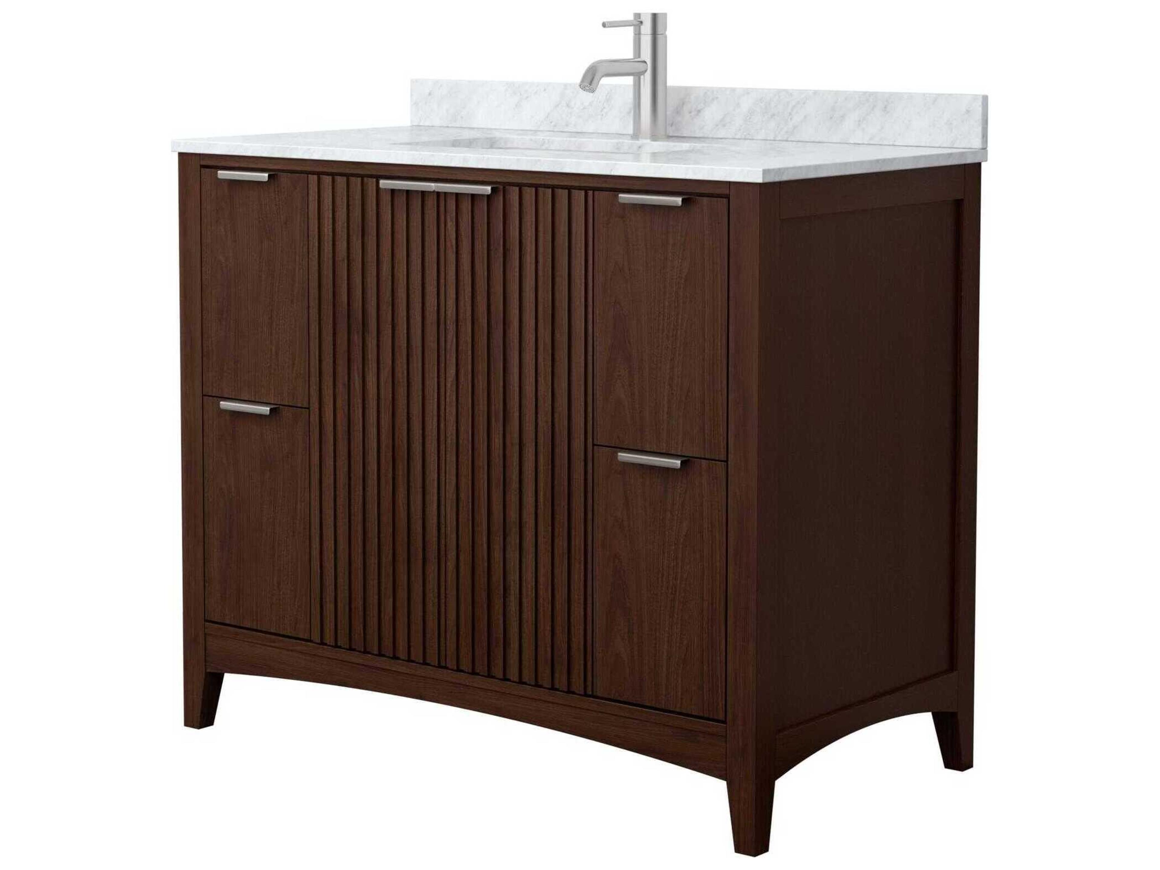Wyndham Collection Palmilla 42" Dark Walnut Vanity