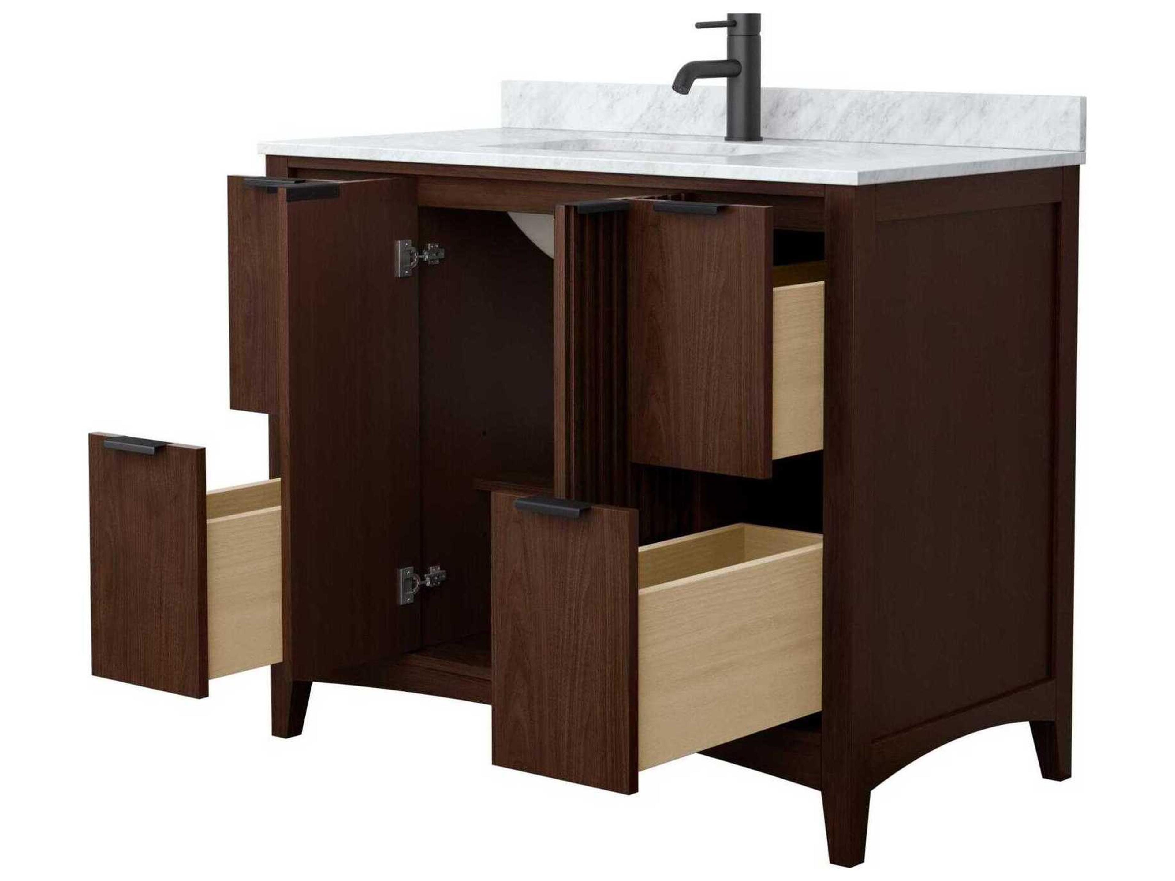 Wyndham Collection Palmilla 42" Dark Walnut Vanity