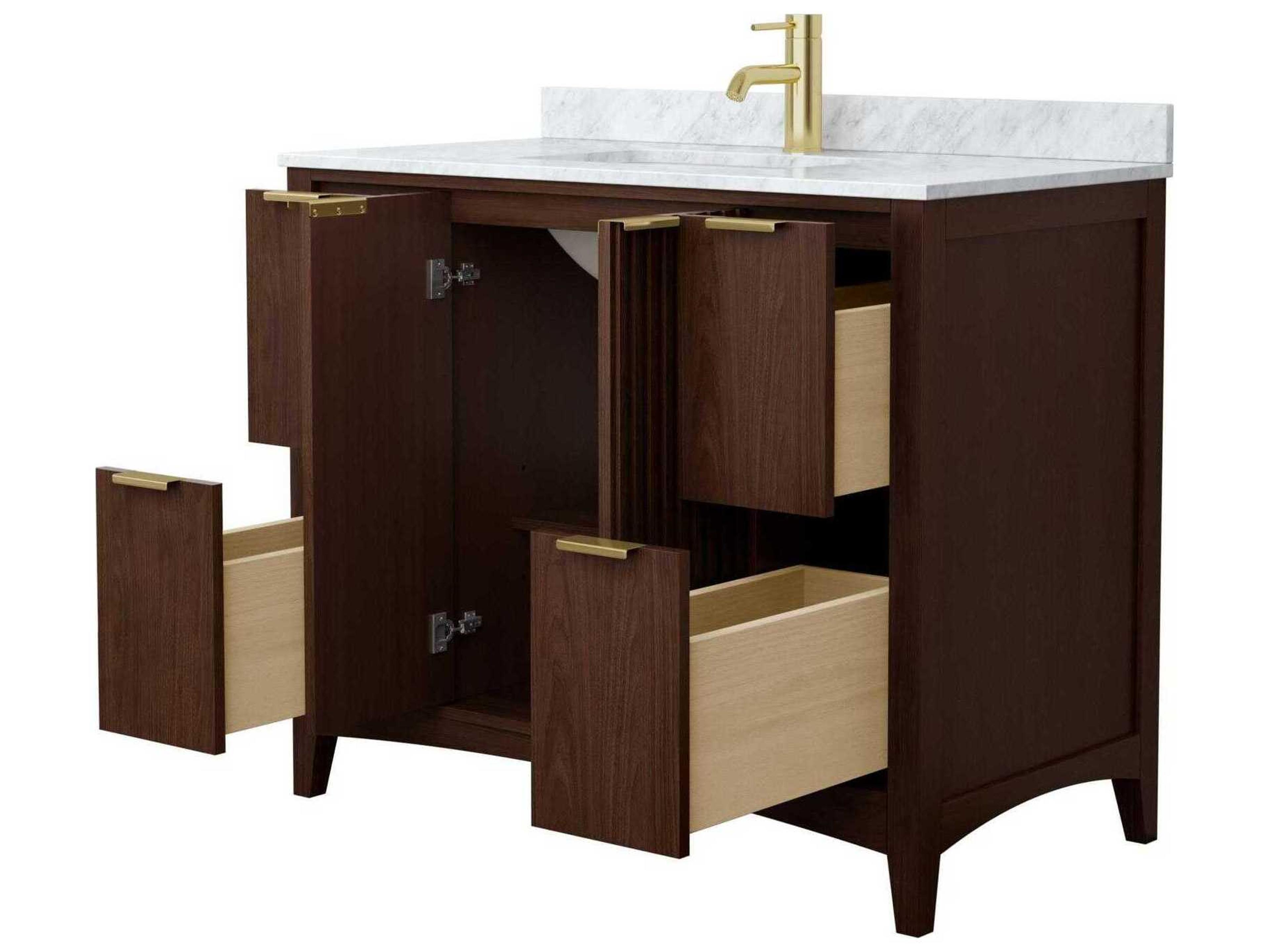 Wyndham Collection Palmilla 42" Dark Walnut Vanity