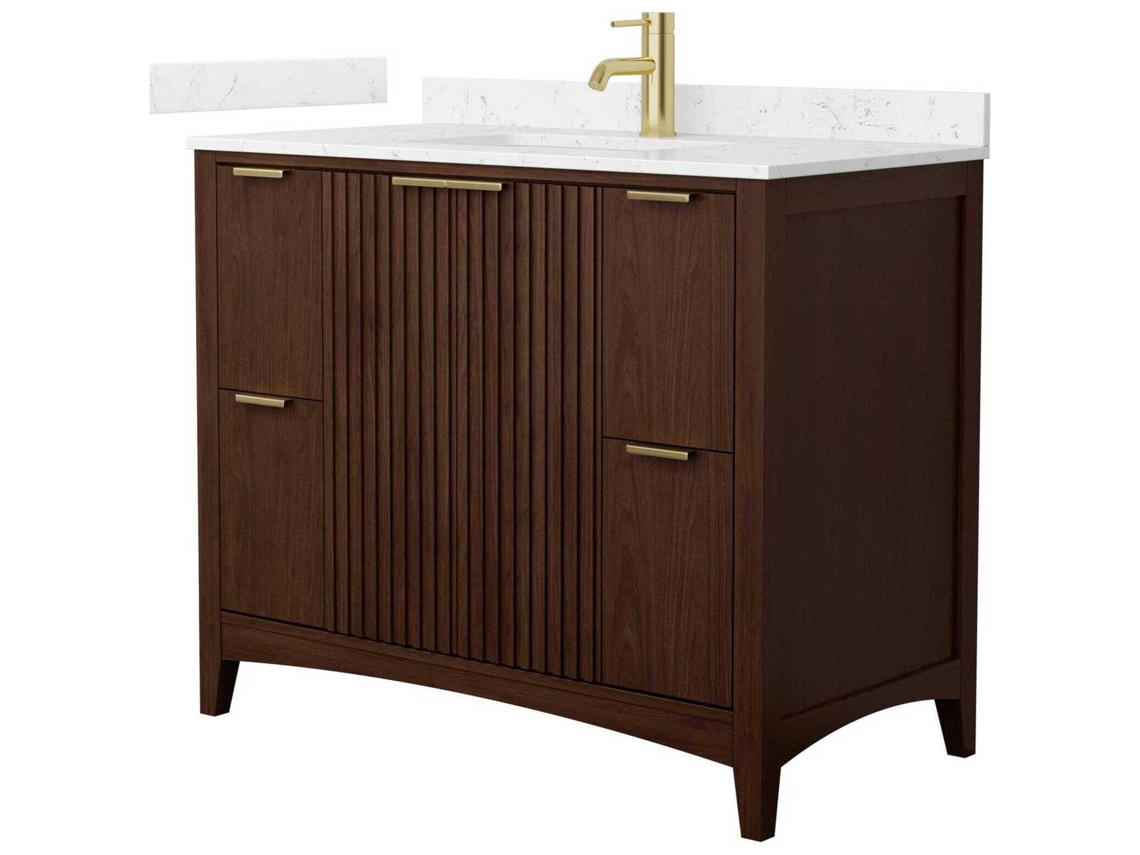 Wyndham Collection Palmilla 42" Dark Walnut Vanity