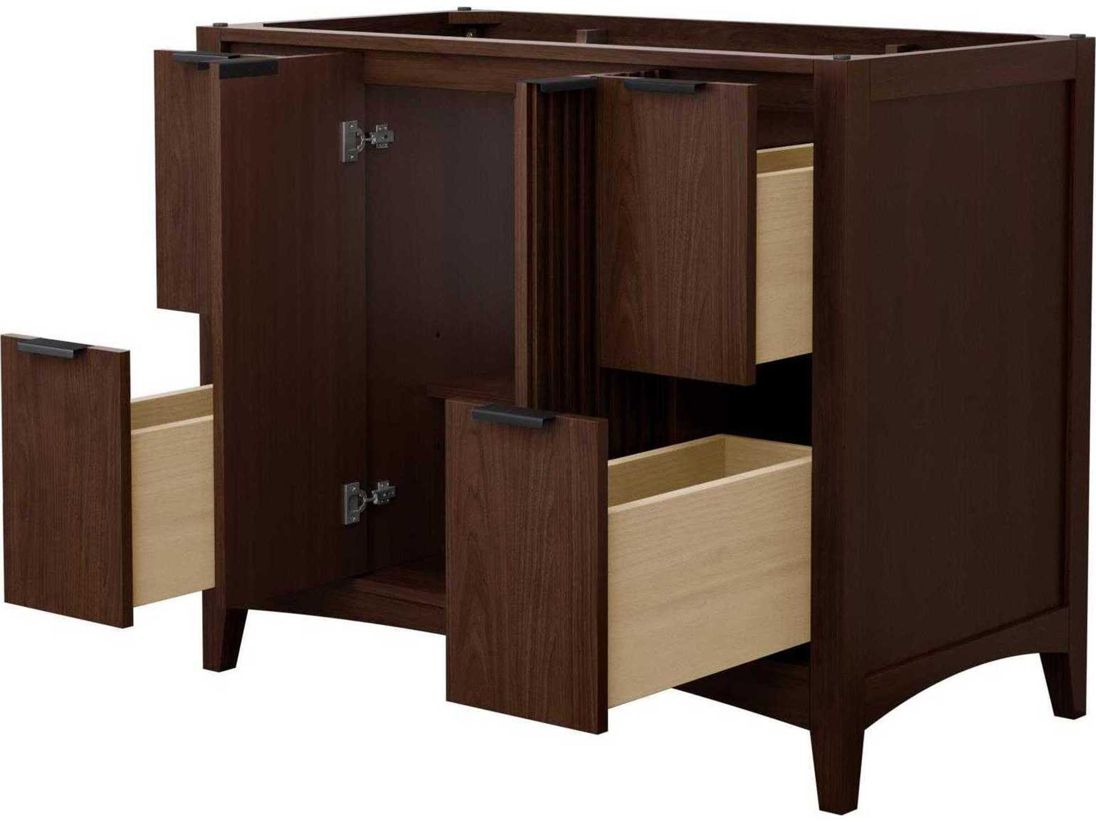 Wyndham Collection Palmilla 41" Dark Walnut Vanity