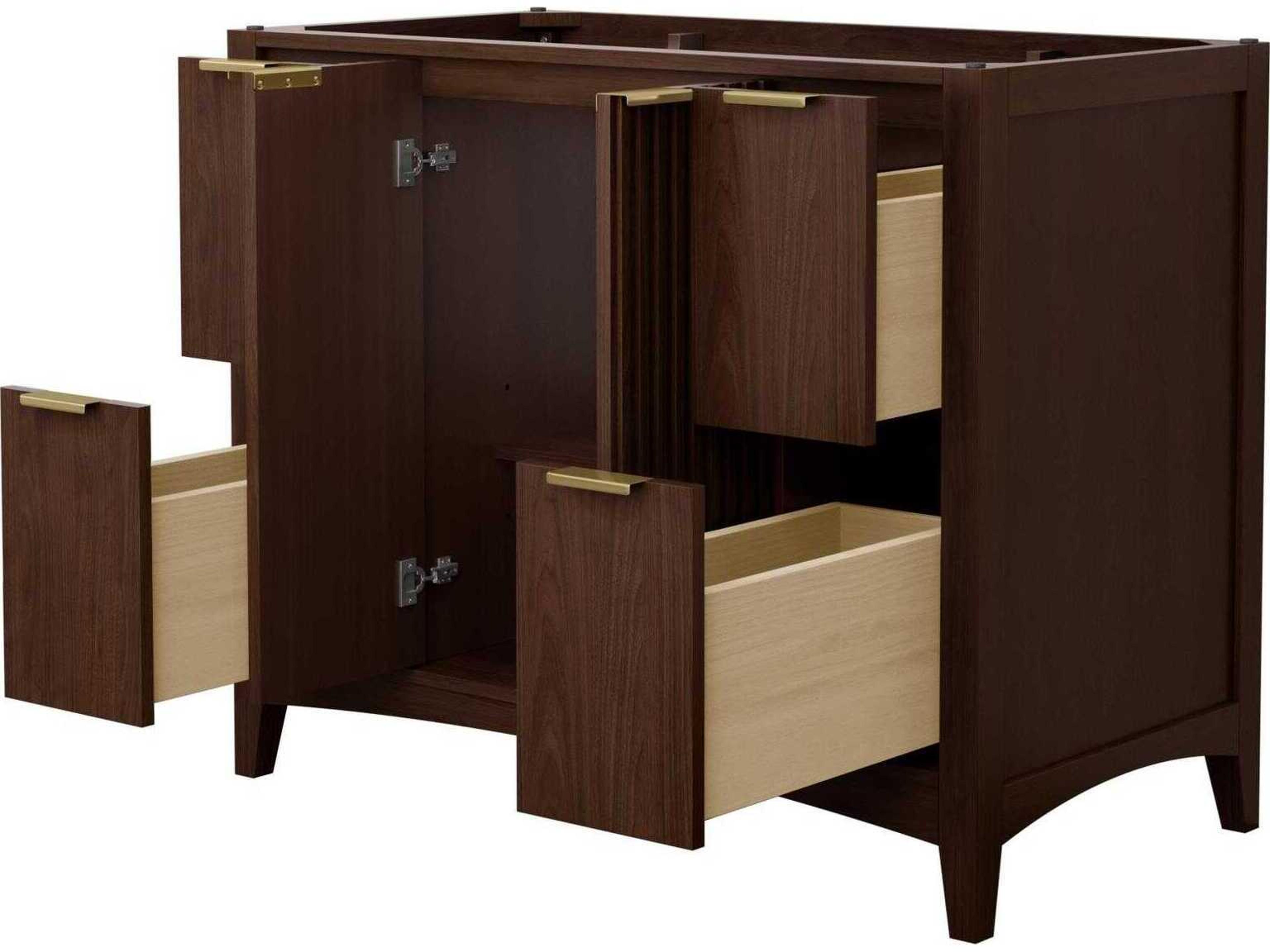 Wyndham Collection Palmilla 41" Dark Walnut Vanity