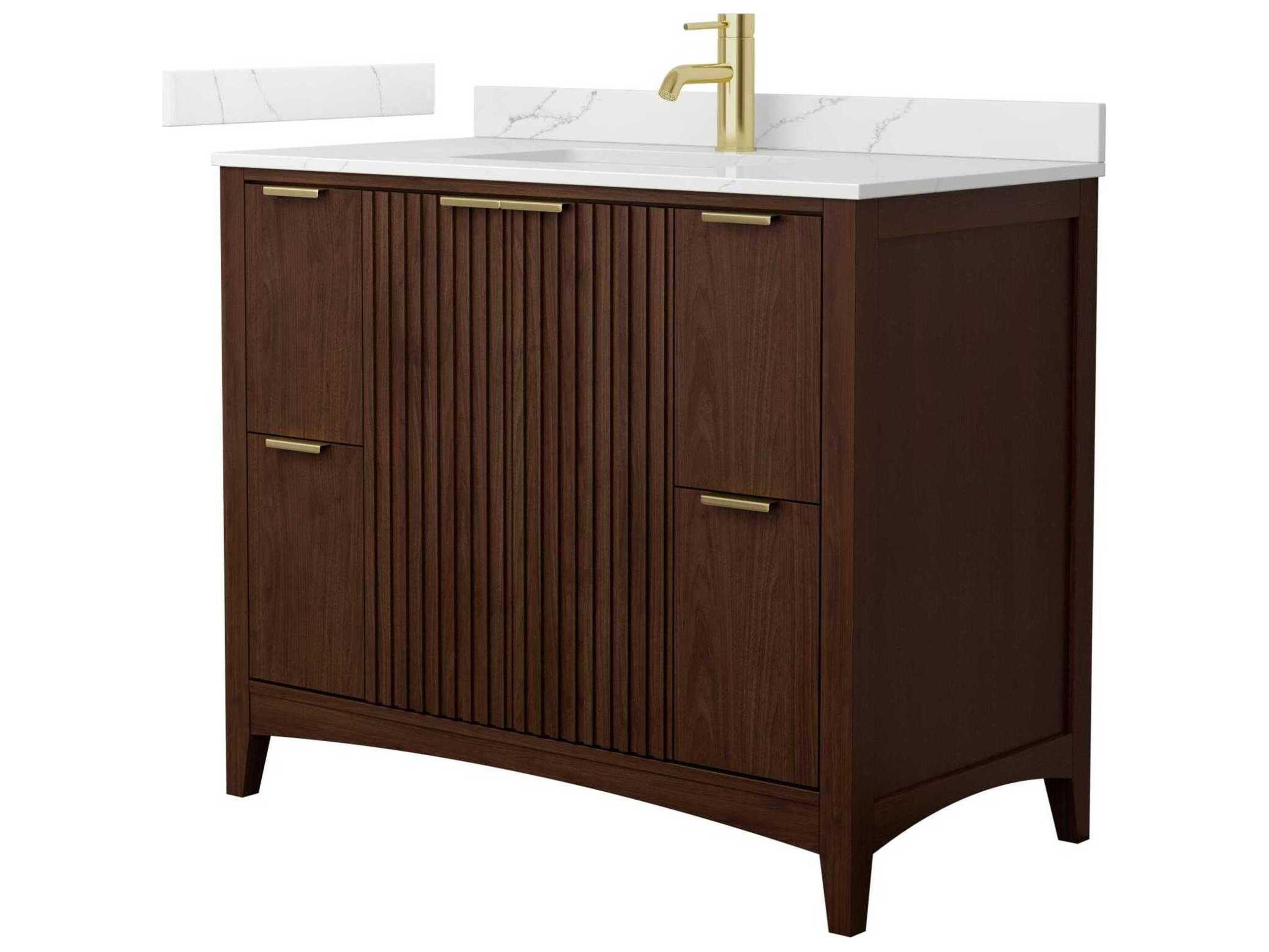 Wyndham Collection Palmilla 42" Dark Walnut Vanity
