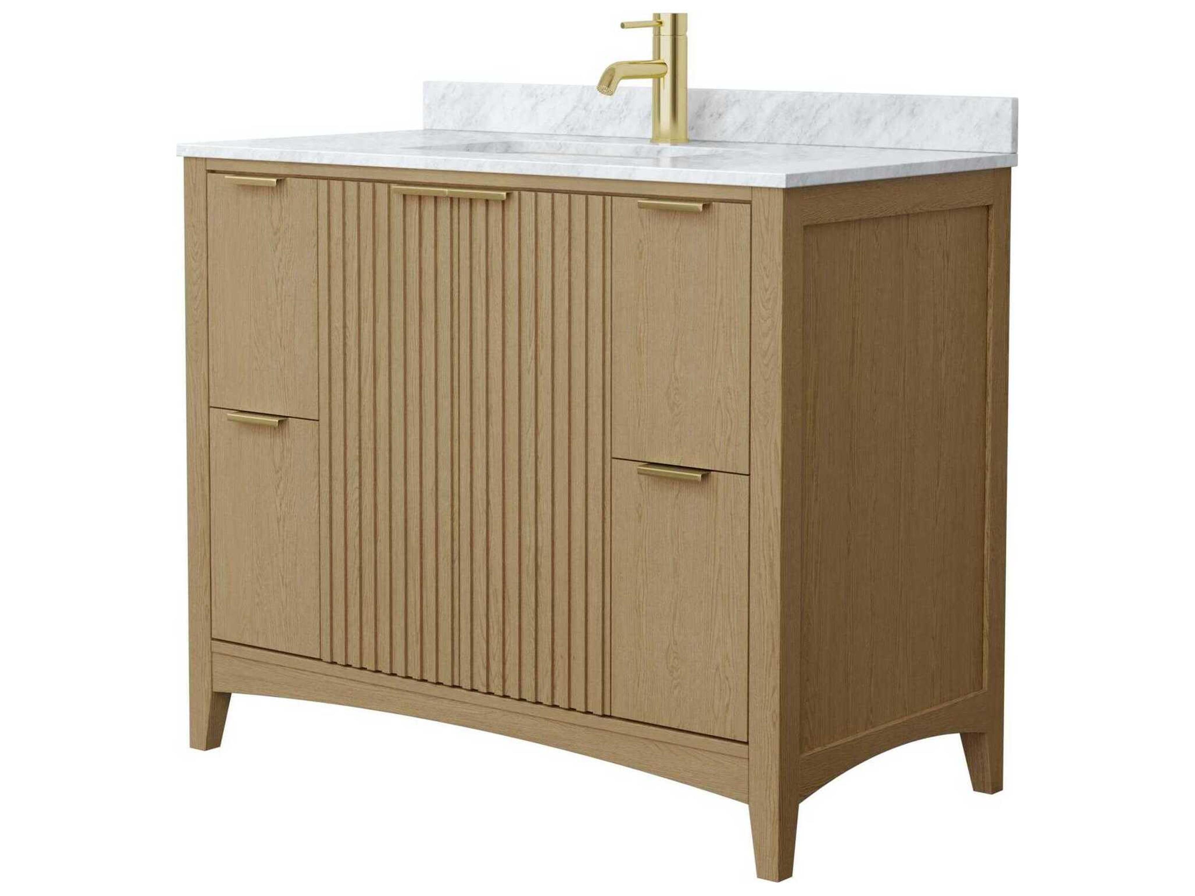 Wyndham Collection Palmilla 42" Natural Oak Vanity