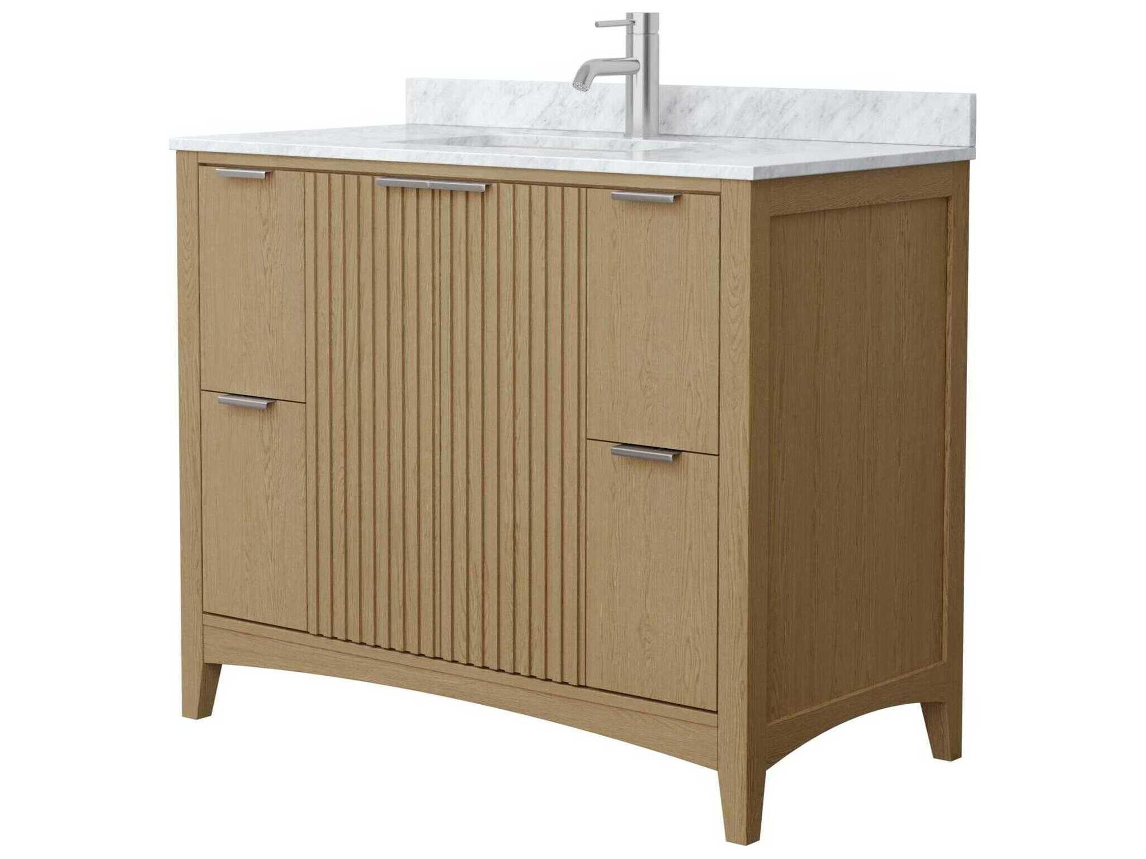 Wyndham Collection Palmilla 42" Natural Oak Vanity