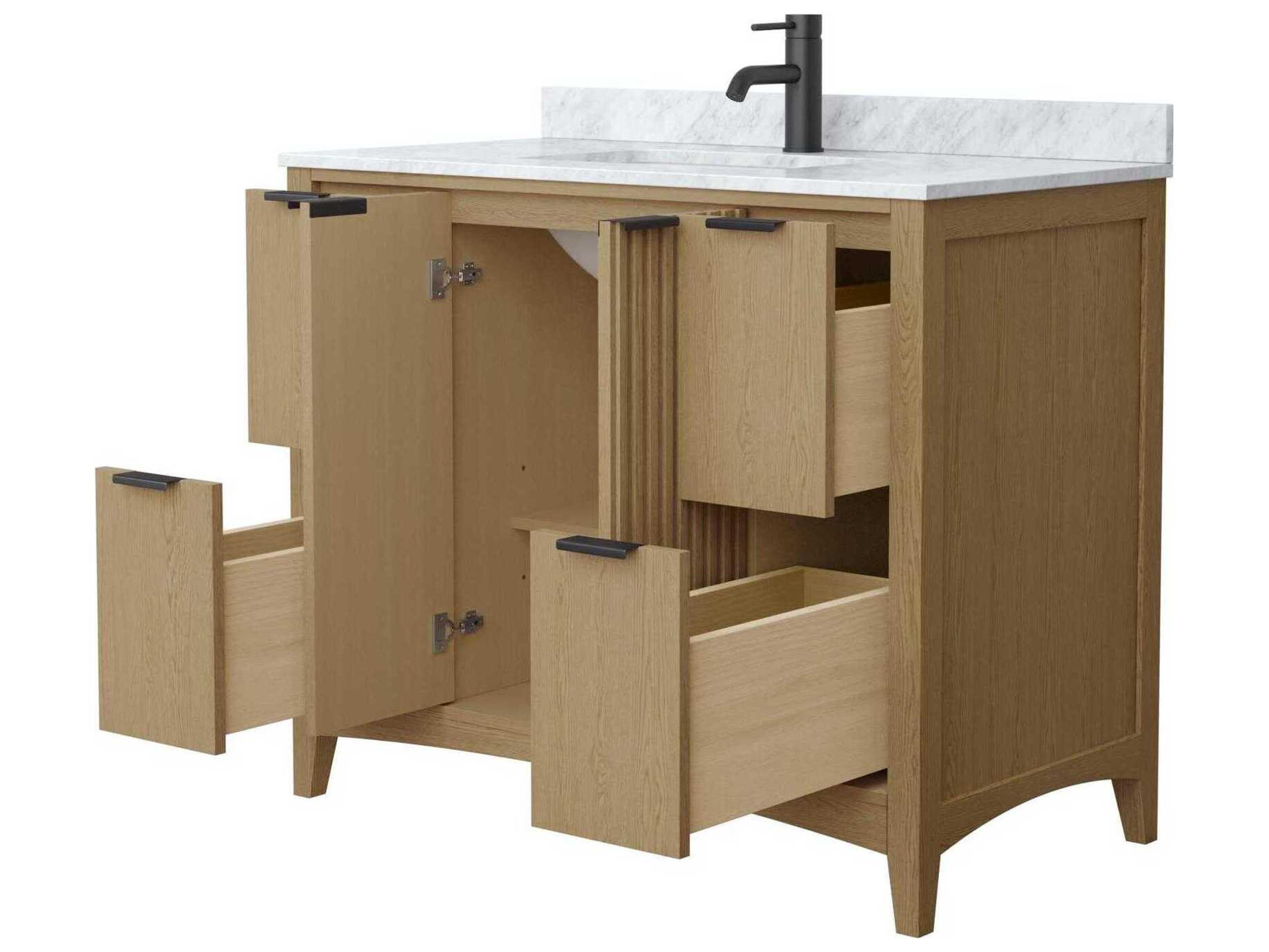 Wyndham Collection Palmilla 42" Natural Oak Vanity