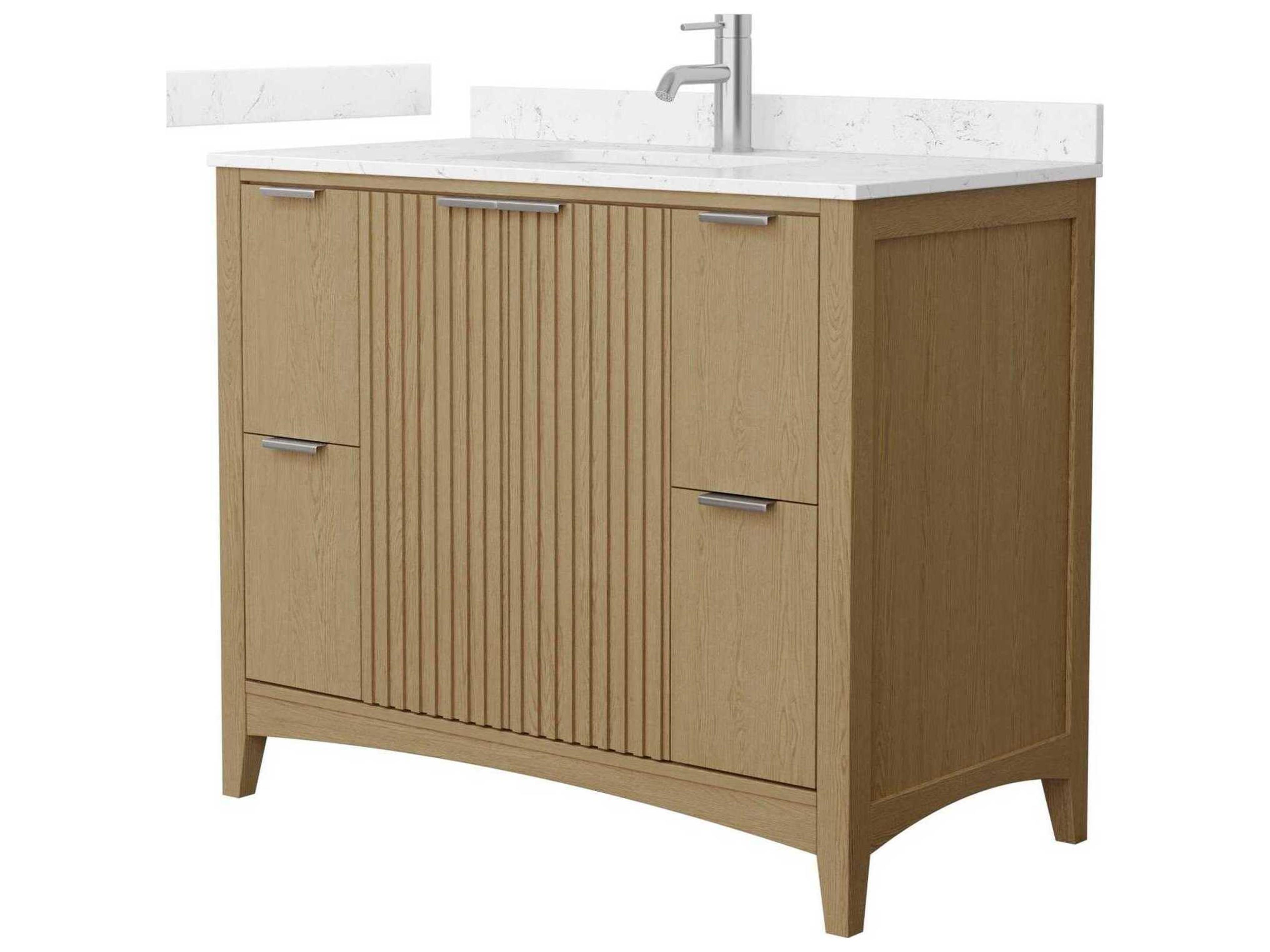 Wyndham Collection Palmilla 42" Natural Oak Vanity
