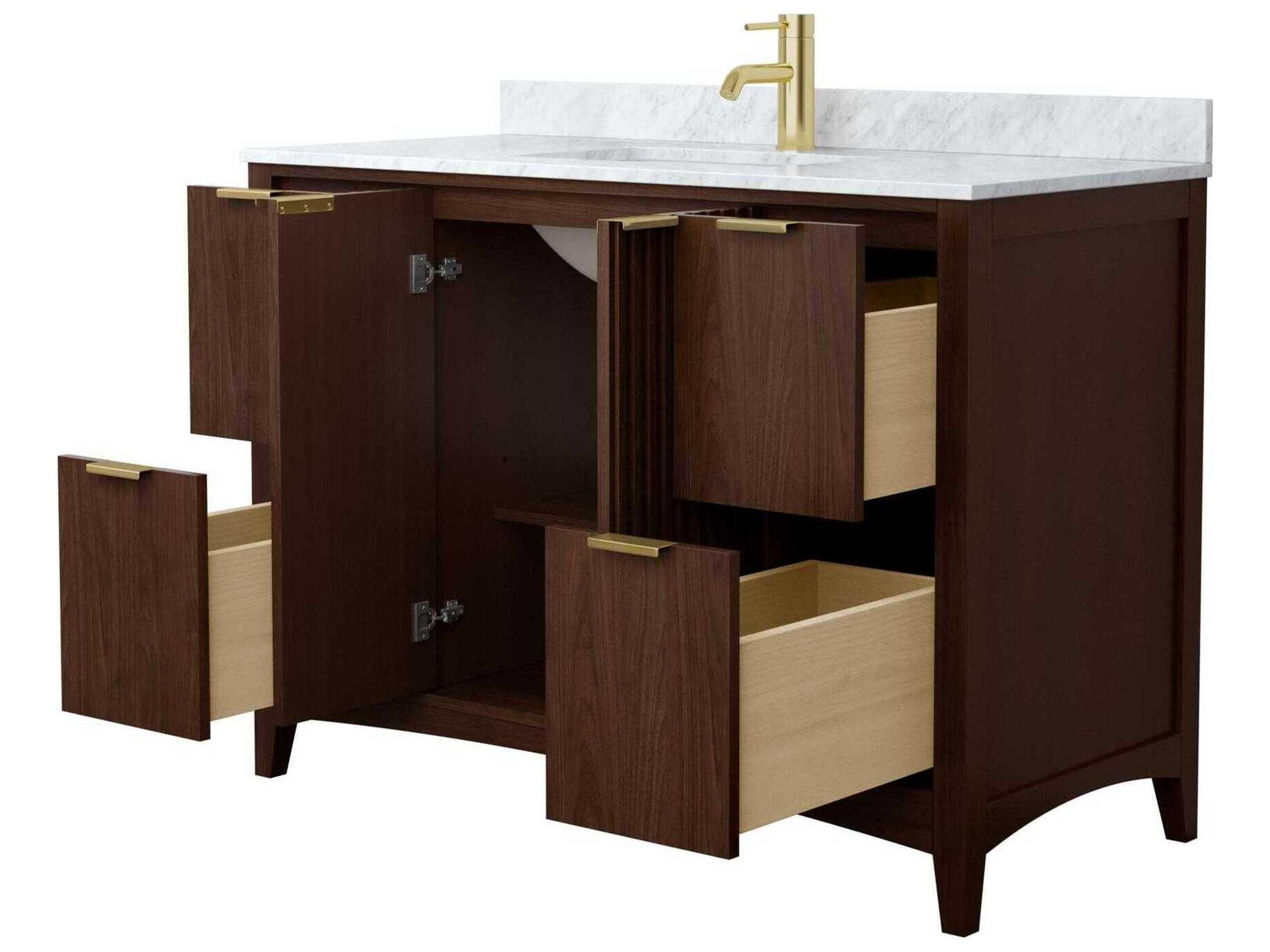 Wyndham Collection Palmilla 48" Dark Walnut Vanity