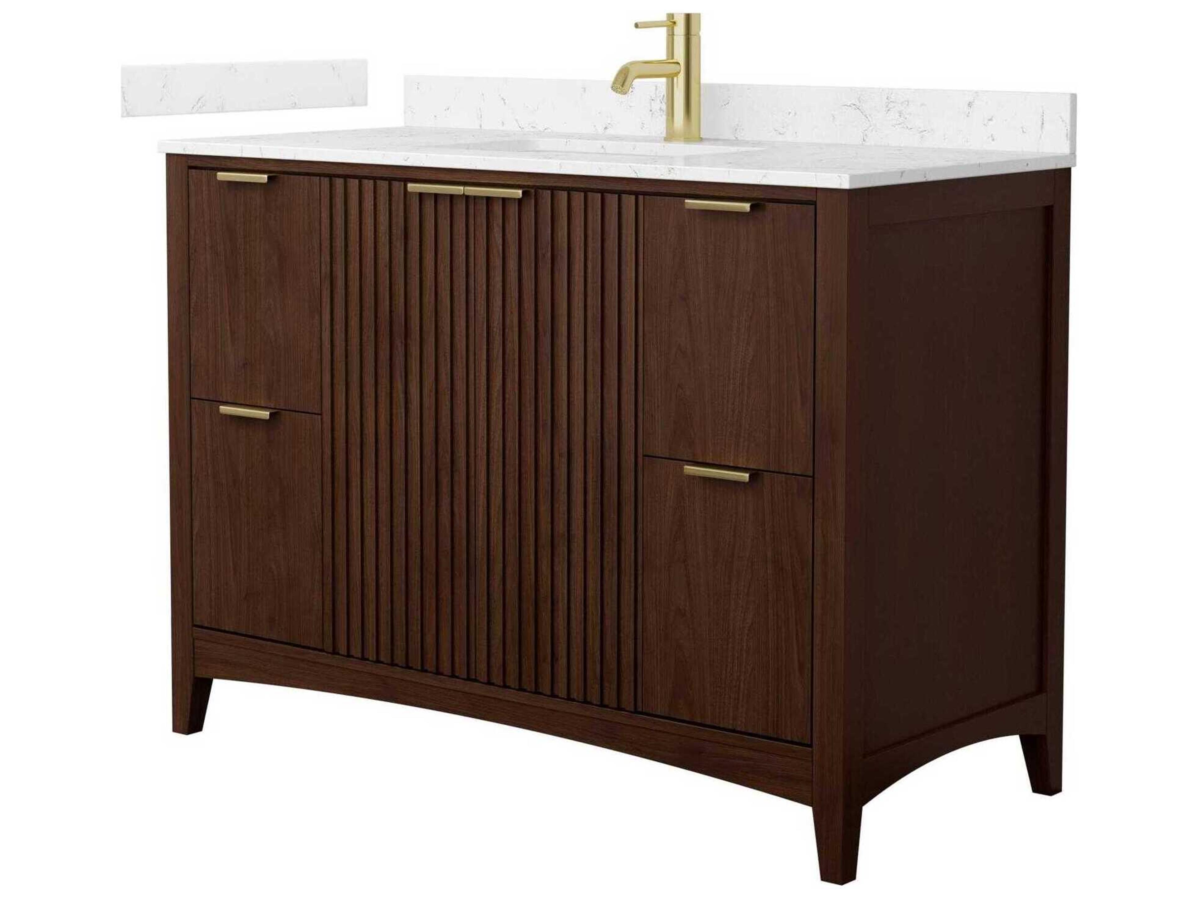 Wyndham Collection Palmilla 48" Dark Walnut Vanity