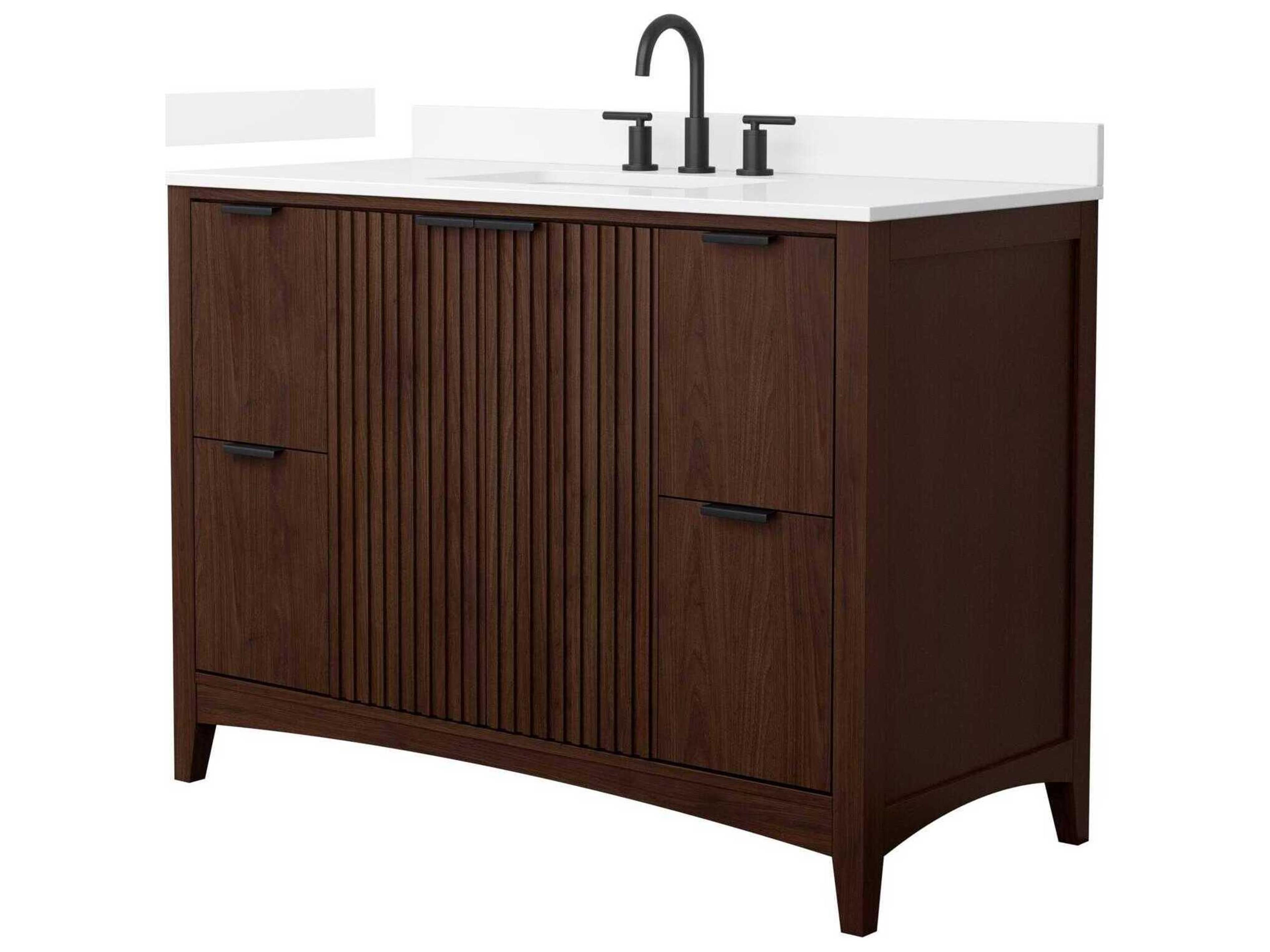 Wyndham Collection Palmilla 48" Dark Walnut Vanity