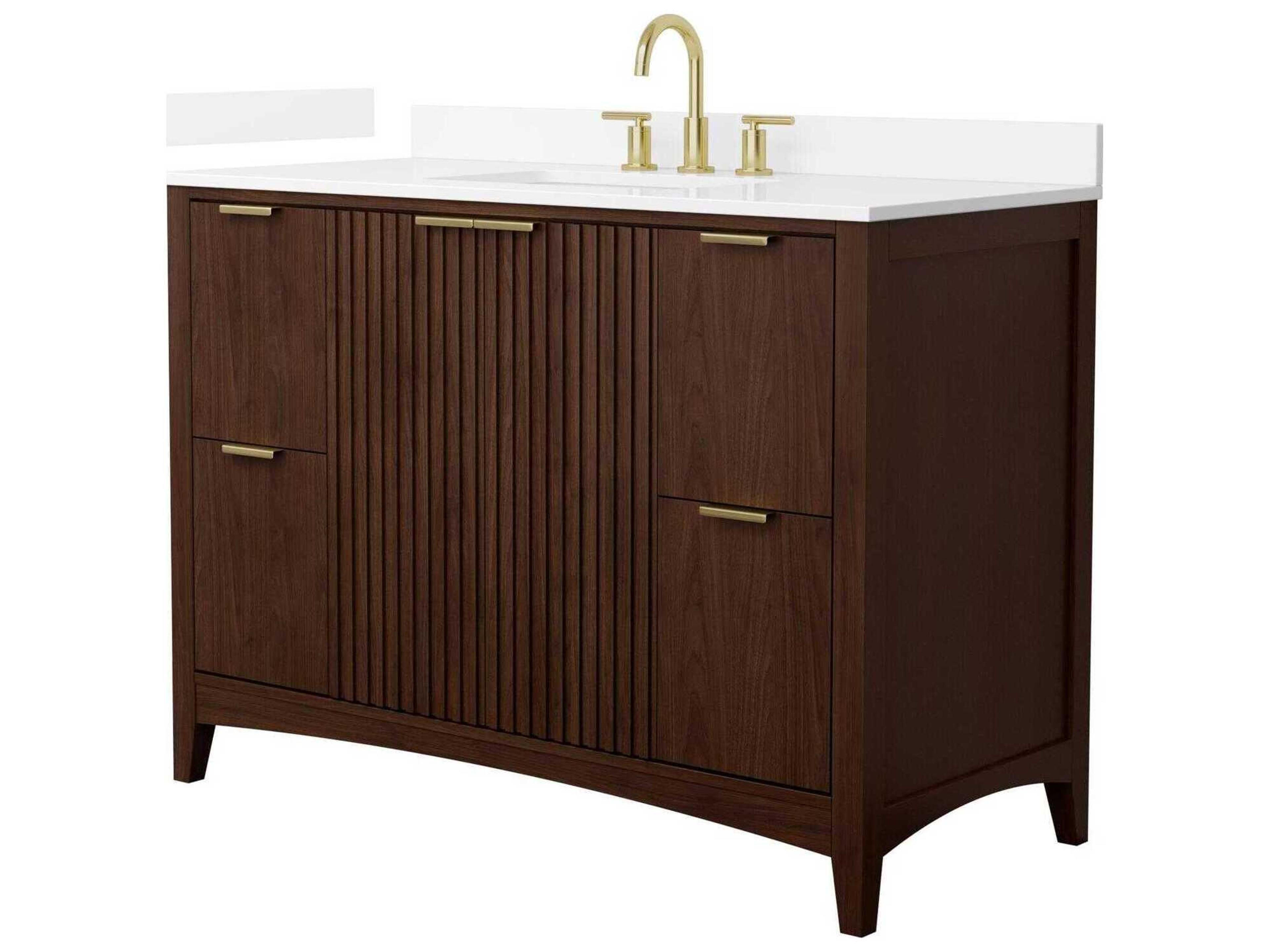 Wyndham Collection Palmilla 48" Dark Walnut Vanity