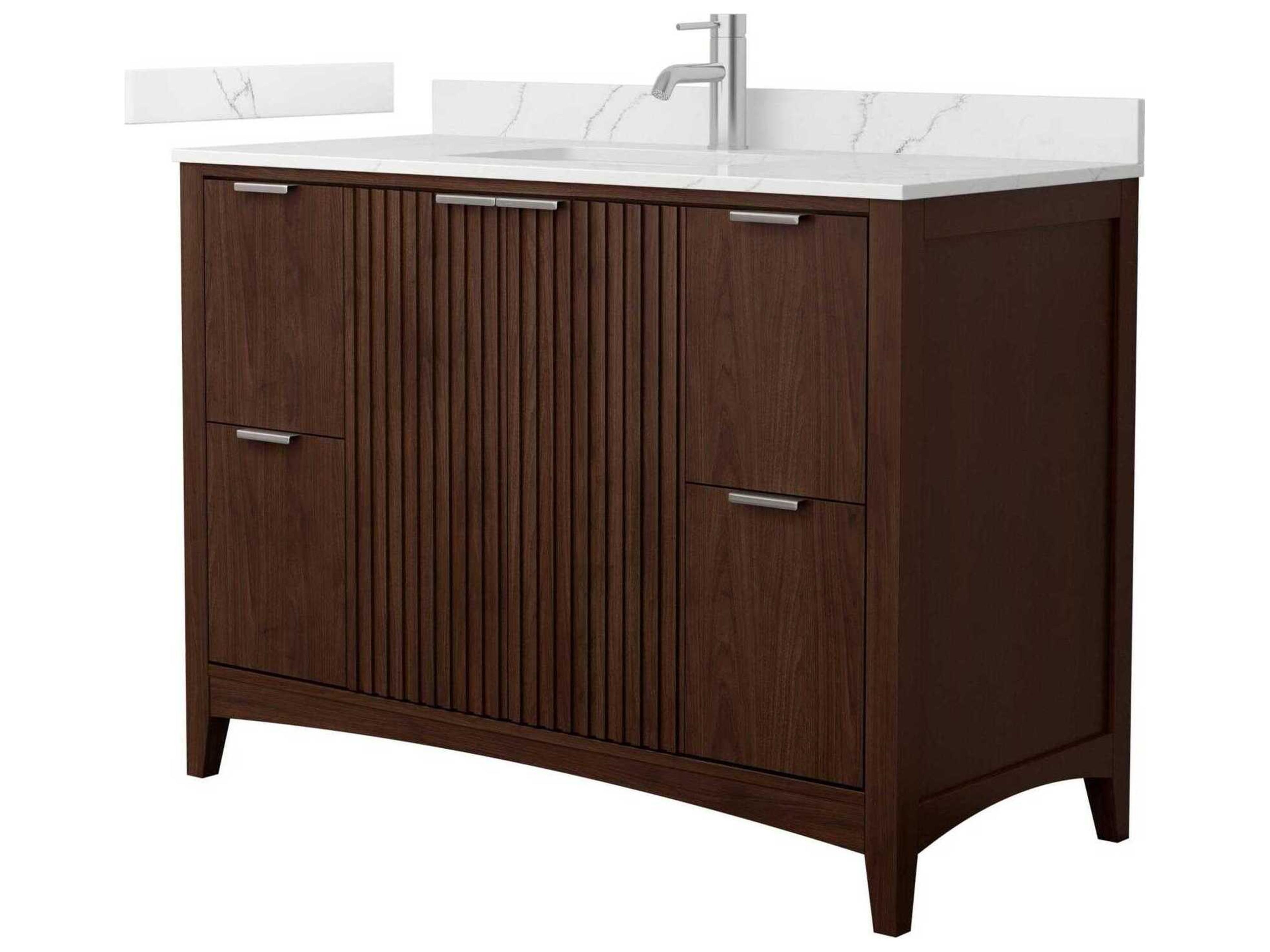 Wyndham Collection Palmilla 48" Dark Walnut Vanity