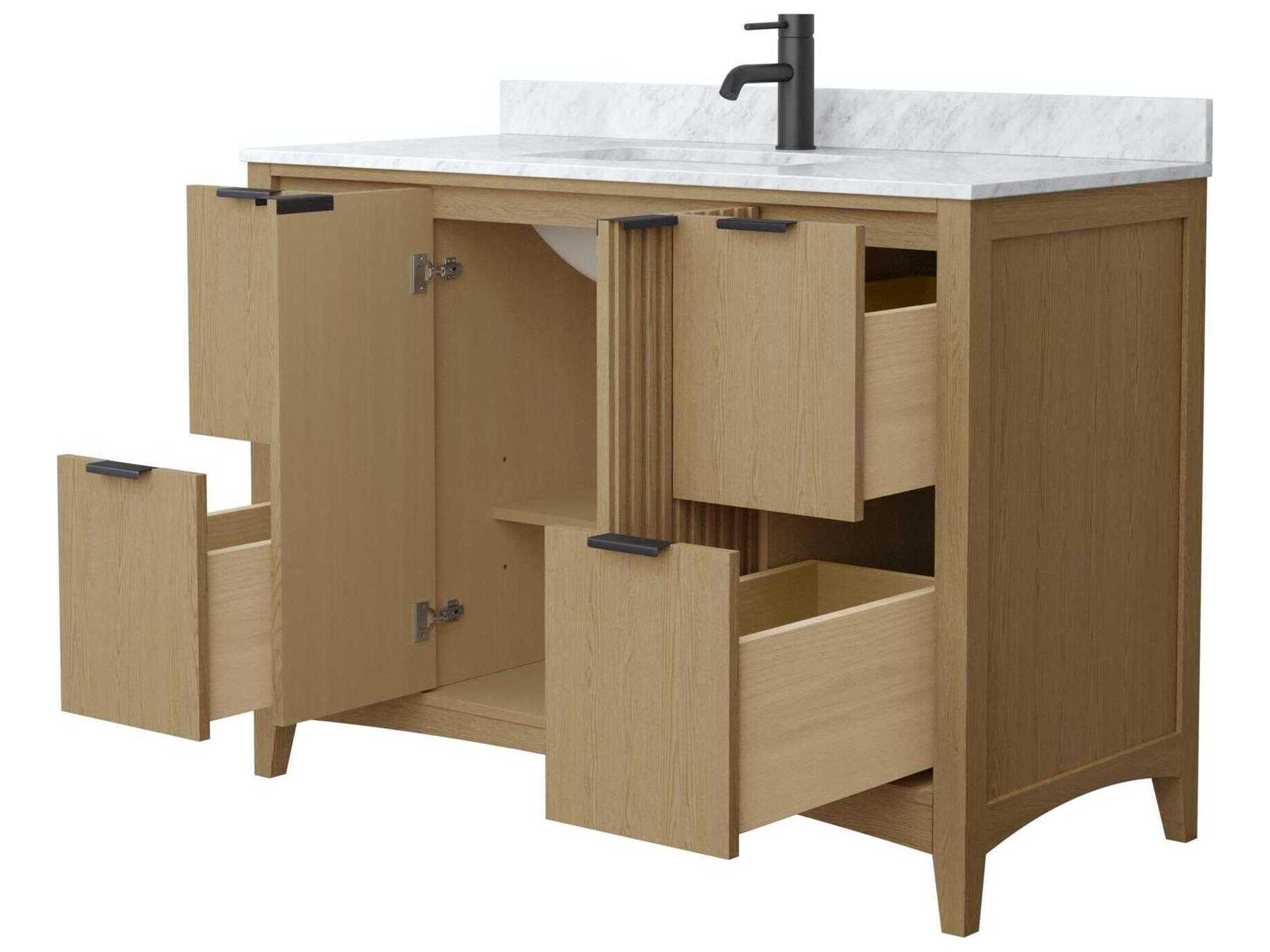 Wyndham Collection Palmilla 48" Natural Oak Vanity
