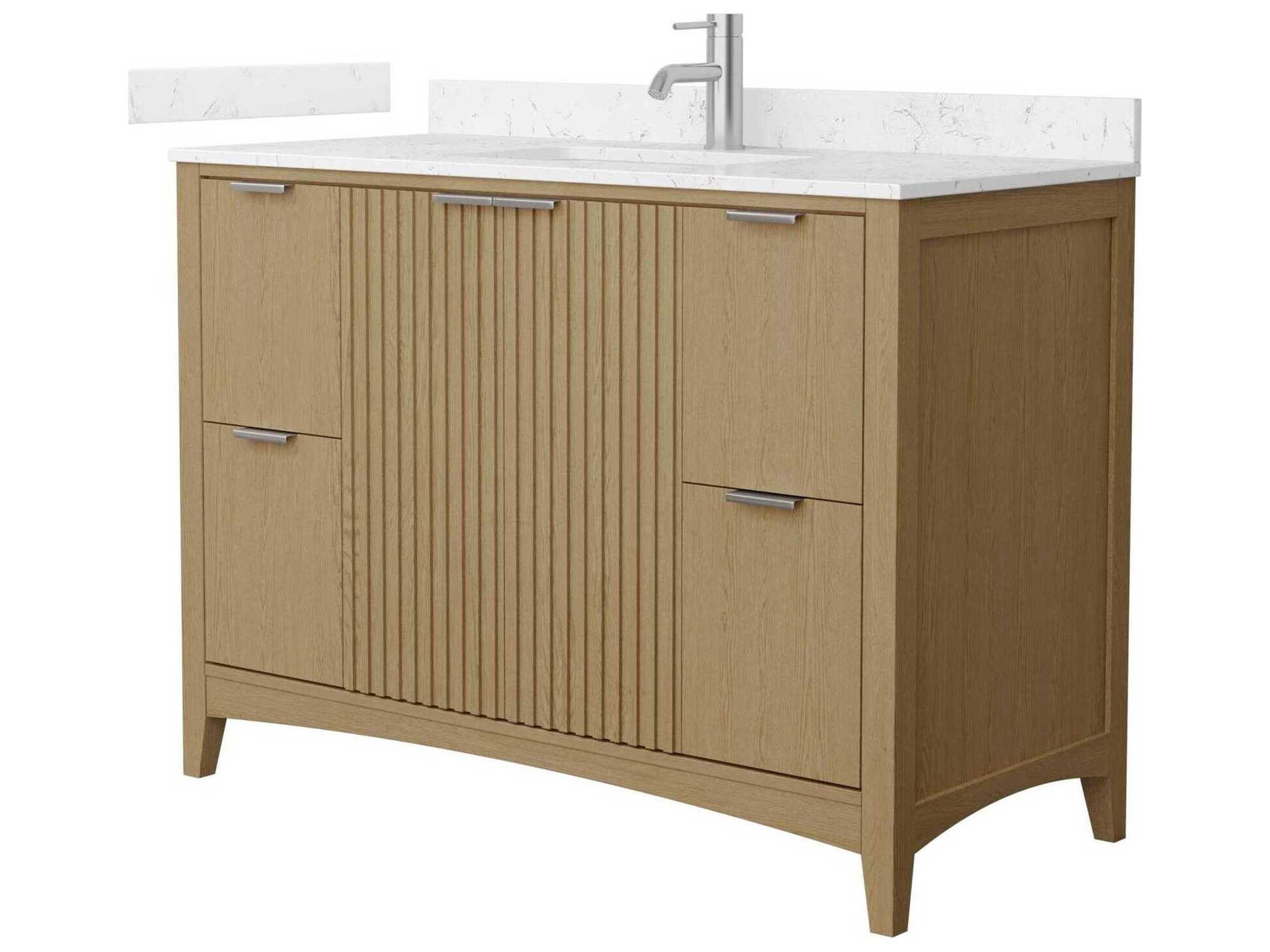 Wyndham Collection Palmilla 48" Natural Oak Vanity