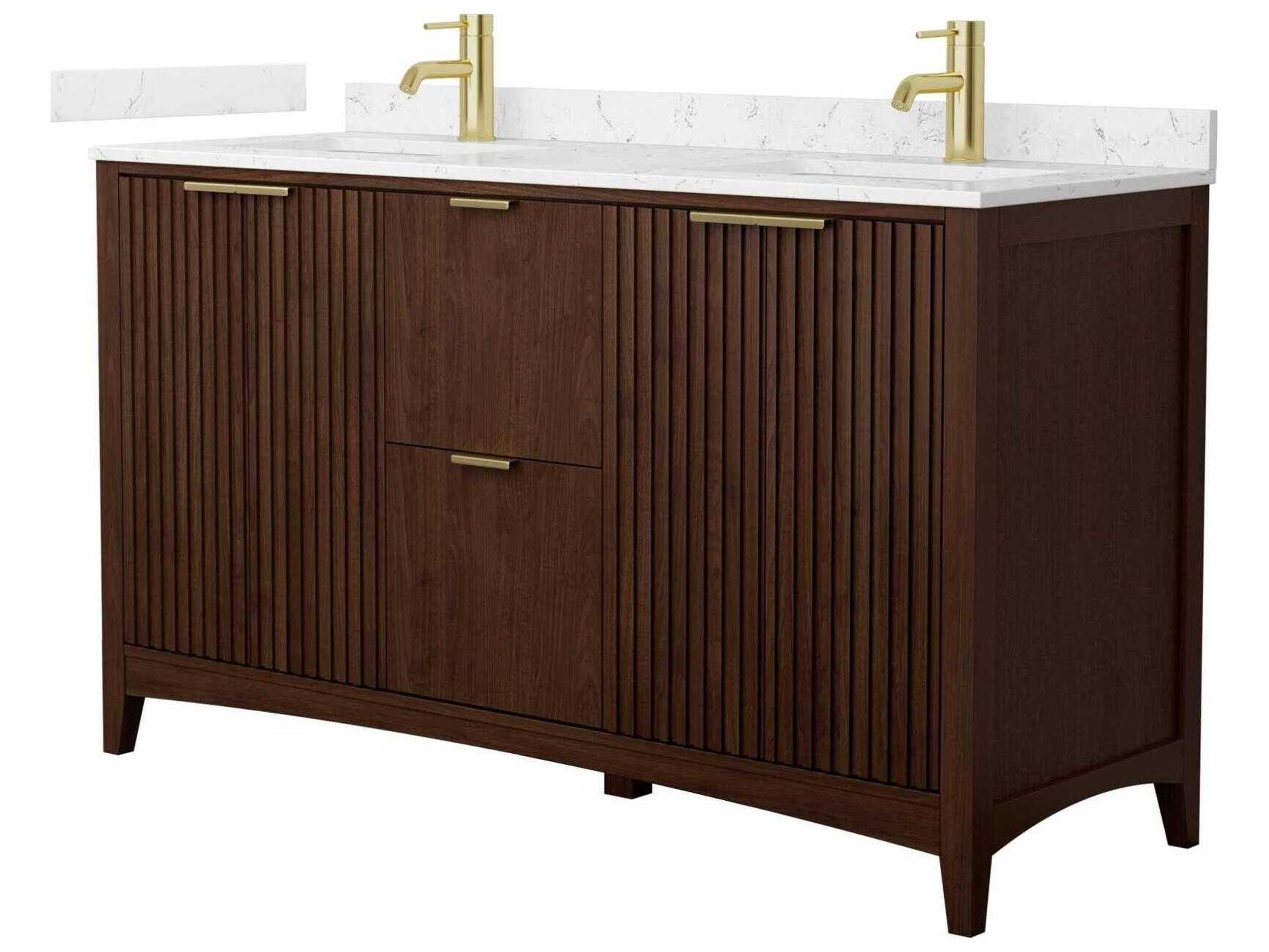 Wyndham Collection Palmilla 60" Dark Walnut Vanity