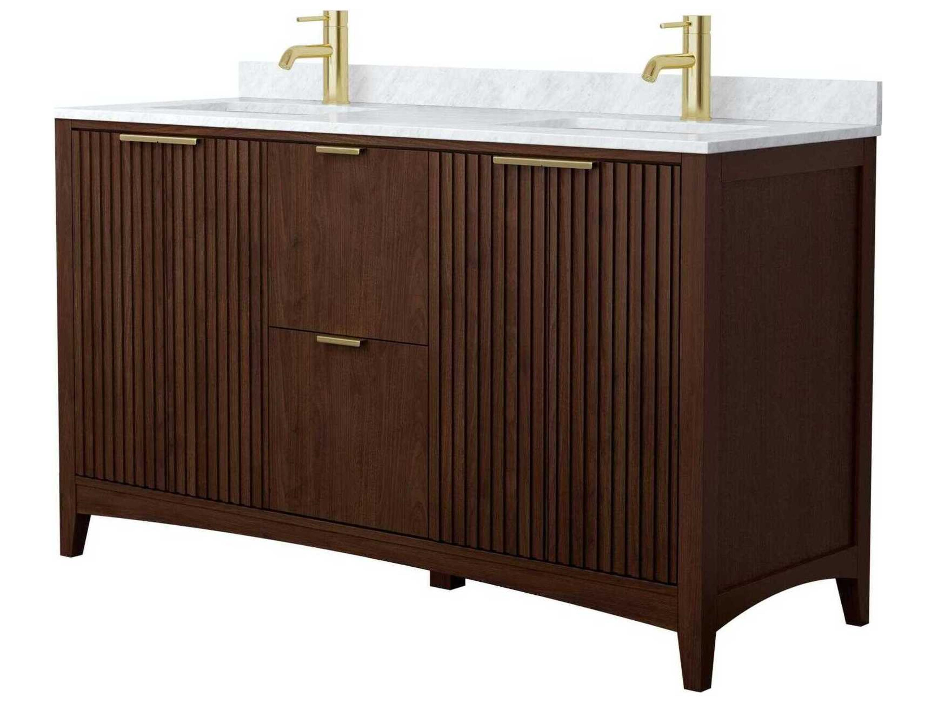 Wyndham Collection Palmilla 60" Dark Walnut Vanity