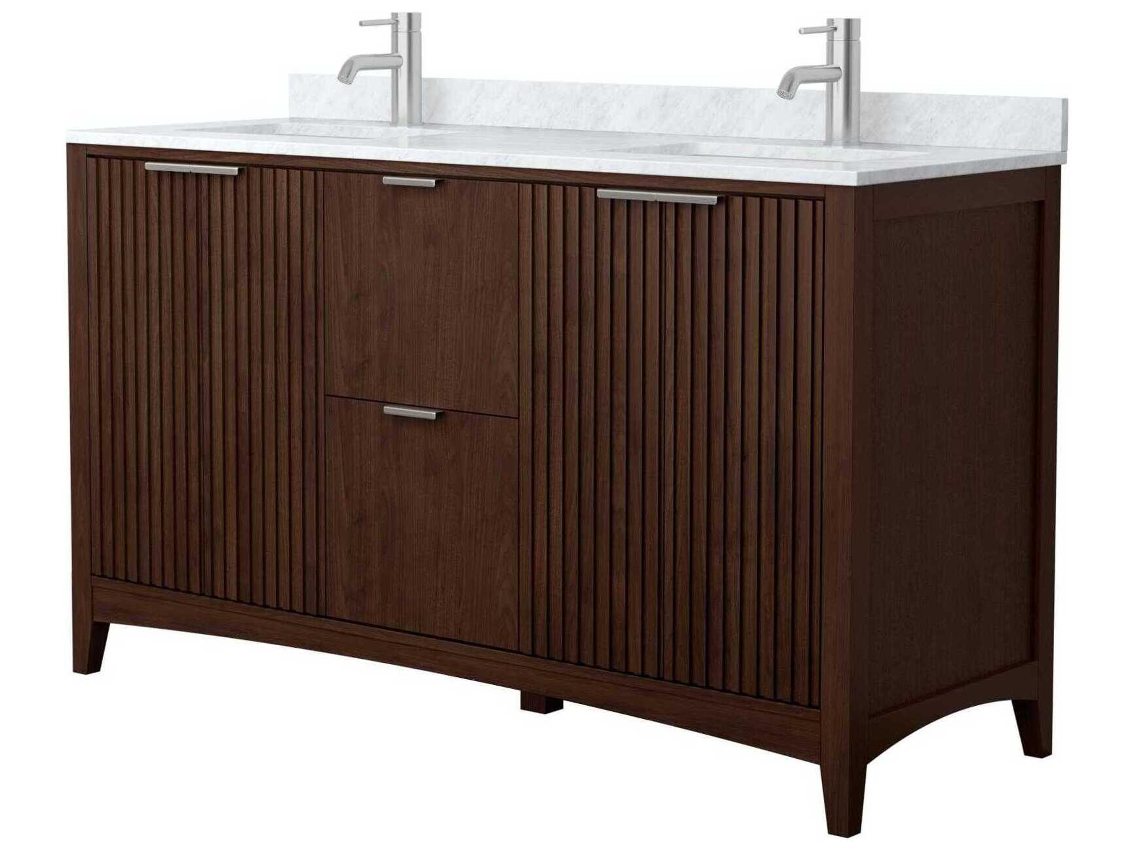 Wyndham Collection Palmilla 60" Dark Walnut Vanity