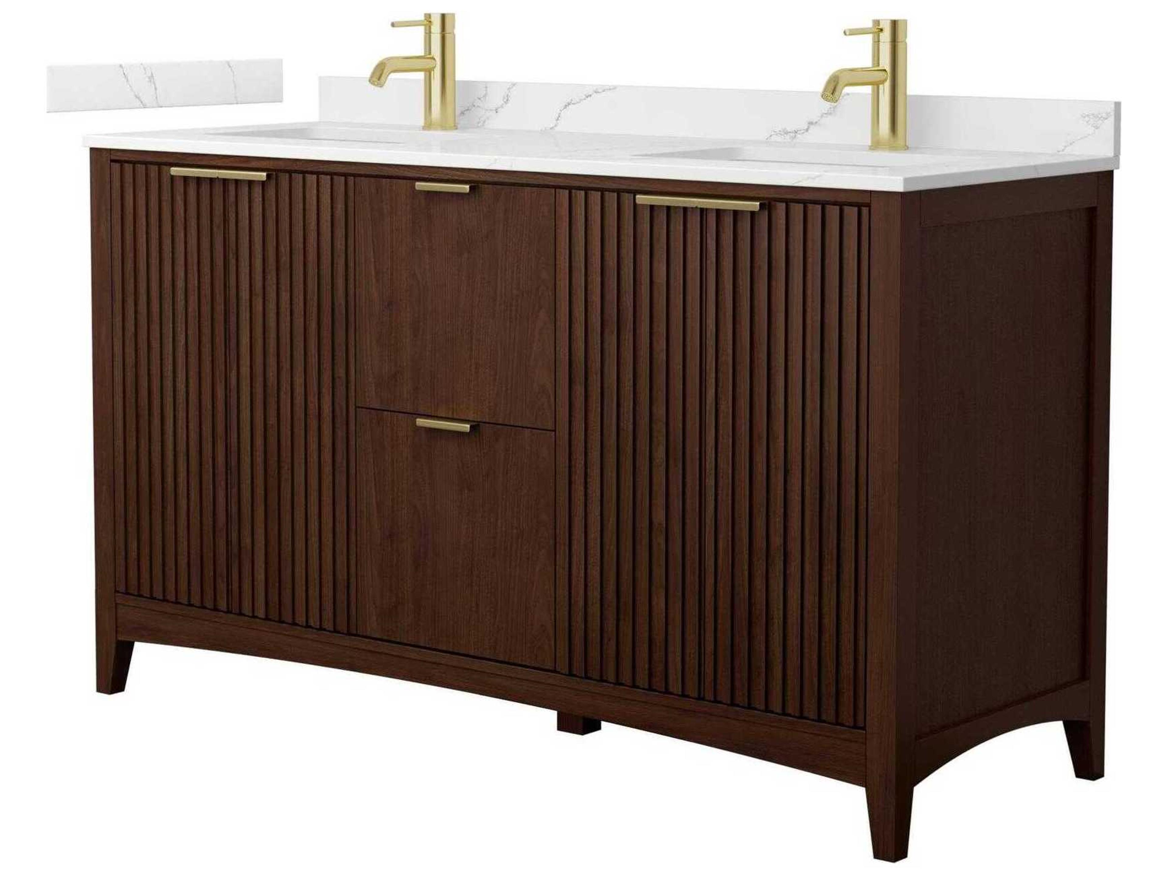 Wyndham Collection Palmilla 60" Dark Walnut Vanity