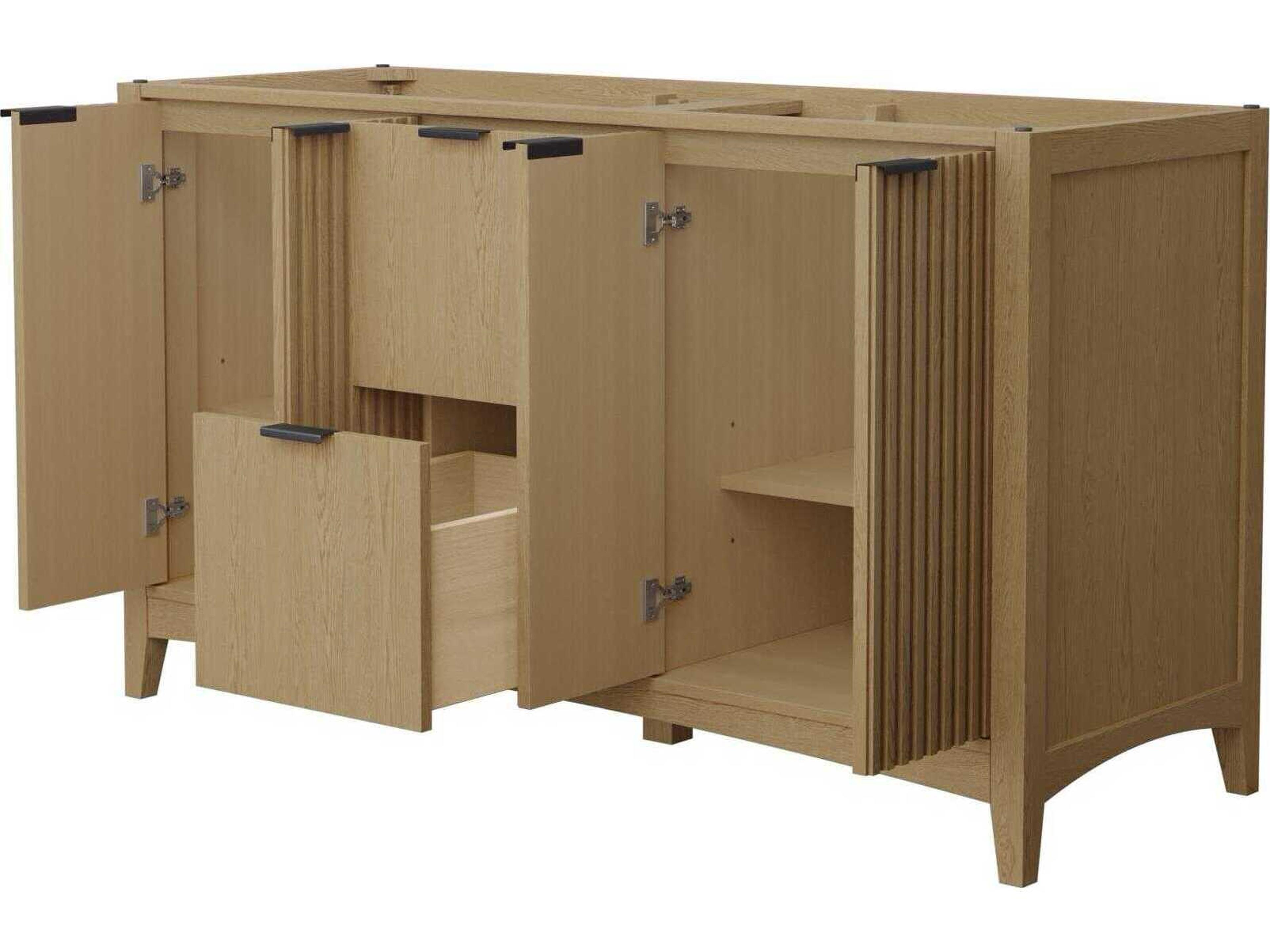 Wyndham Collection Palmilla 59" Natural Oak Vanity