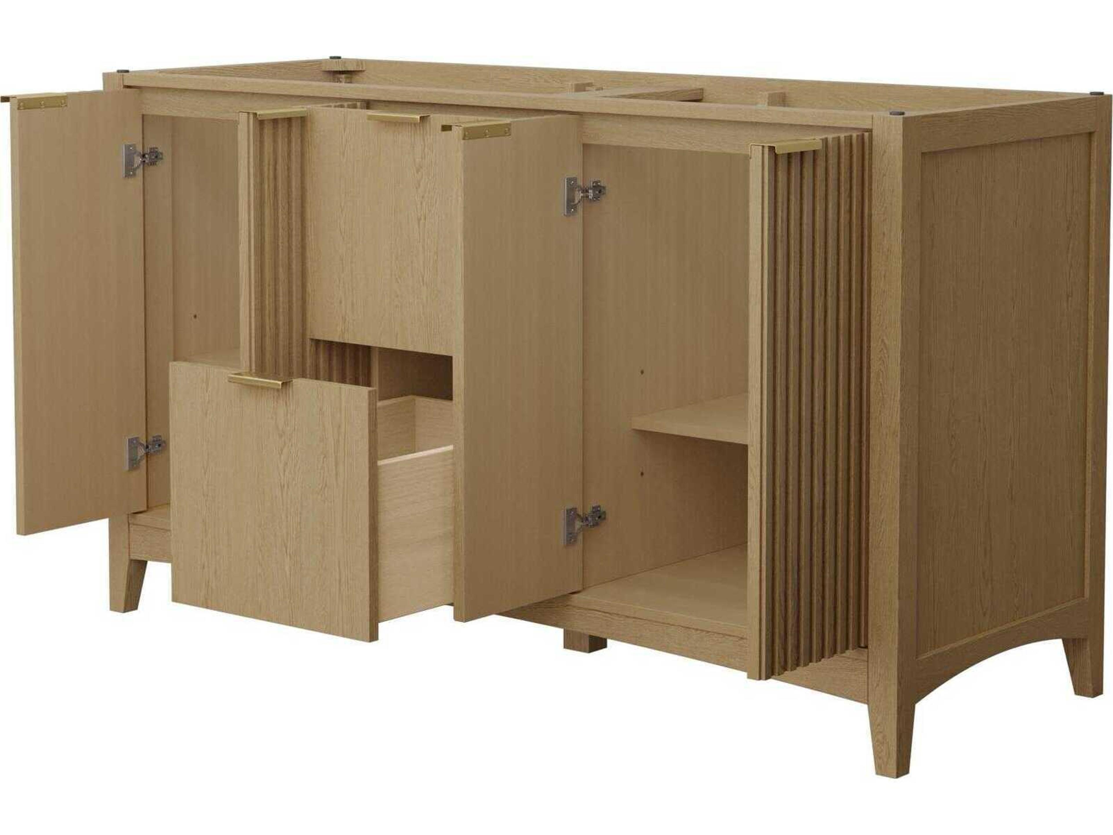 Wyndham Collection Palmilla 59" Natural Oak Vanity