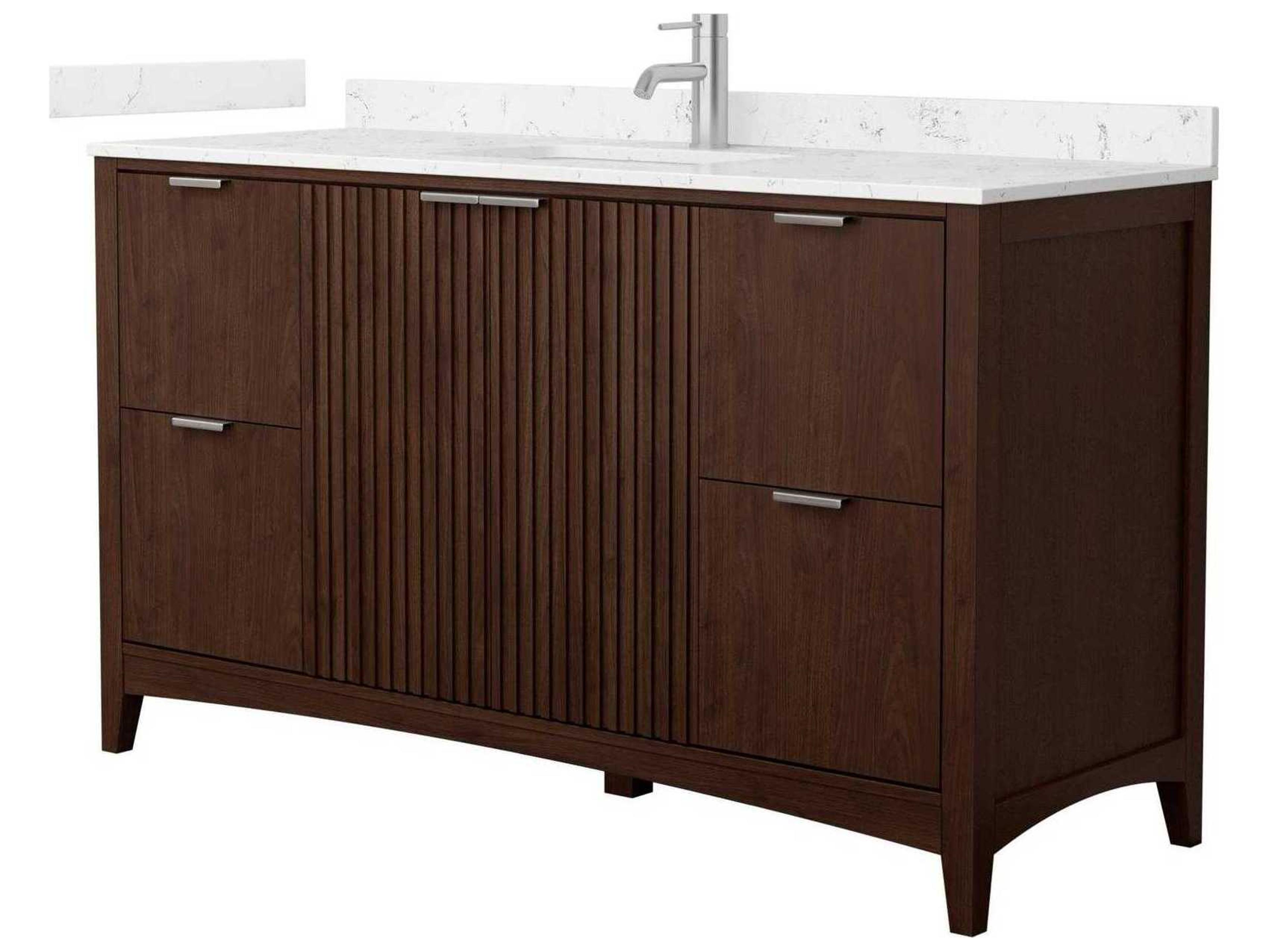 Wyndham Collection Palmilla 60" Dark Walnut Vanity