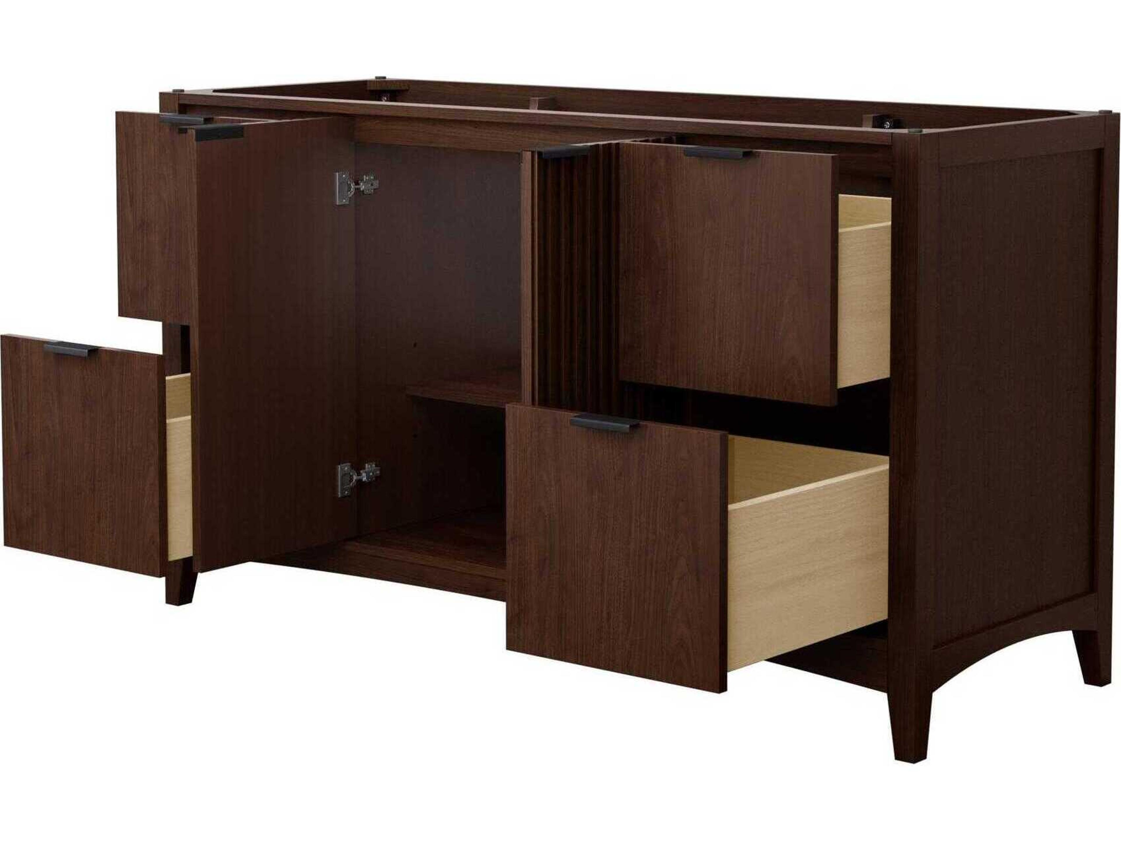 Wyndham Collection Palmilla 59" Dark Walnut Vanity