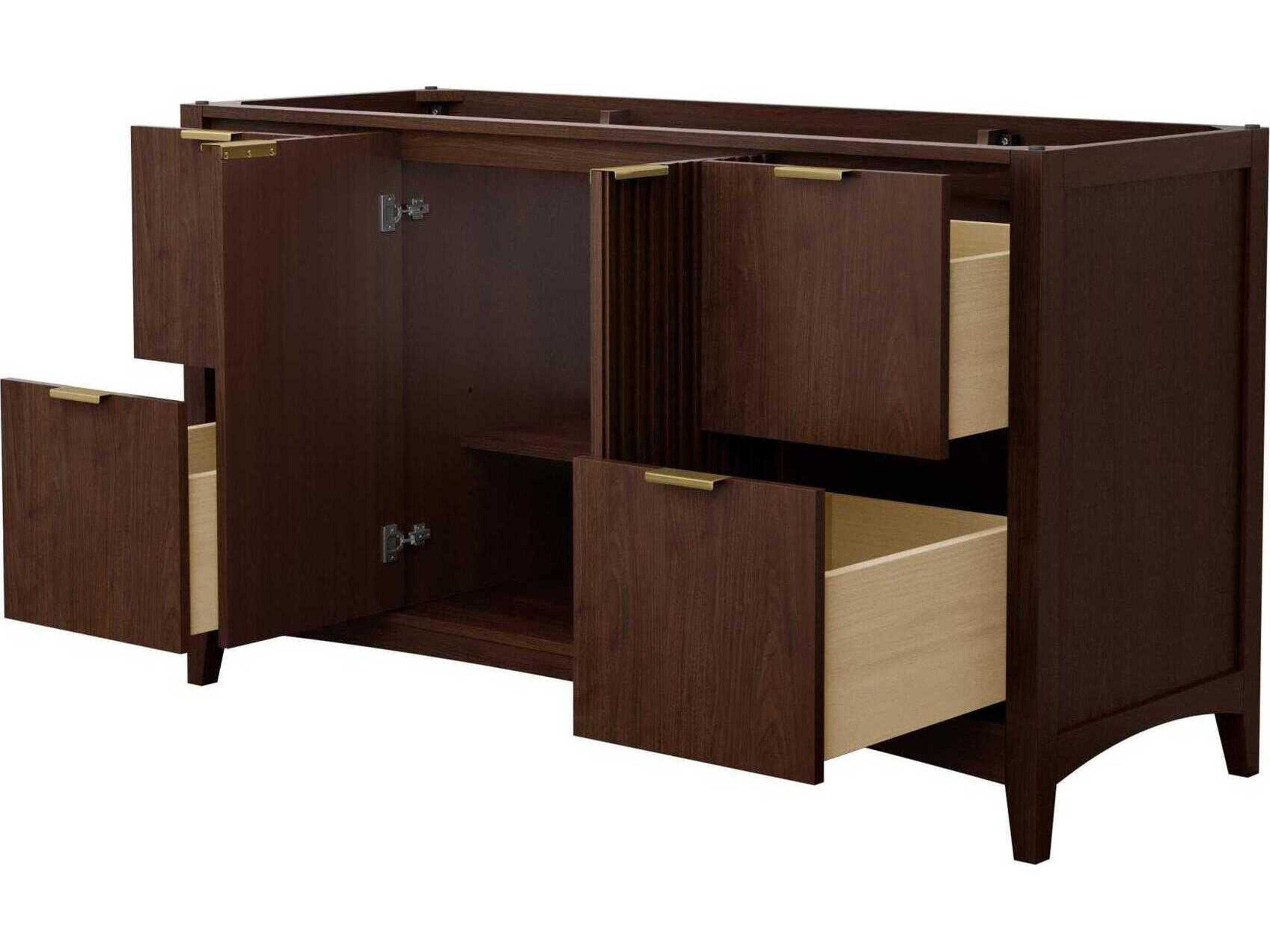 Wyndham Collection Palmilla 59" Dark Walnut Vanity